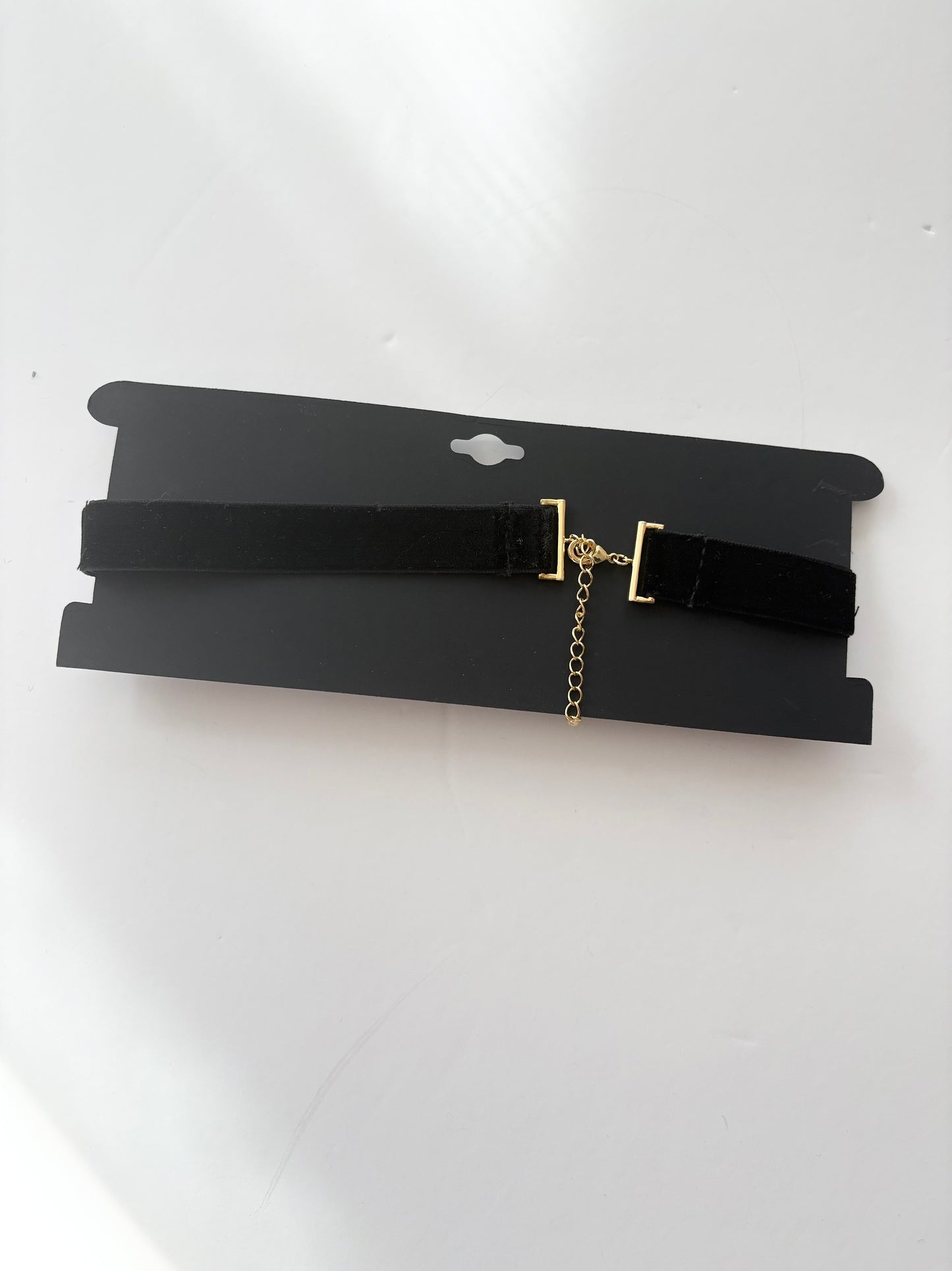 Noir NYC gold plated jagged choker necklace