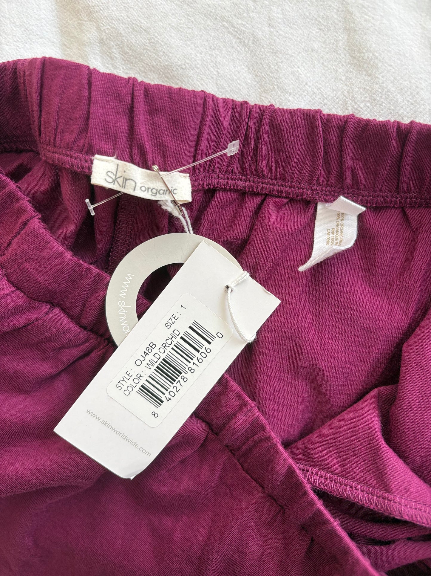 SKIN wild orchid lounge shorts Small