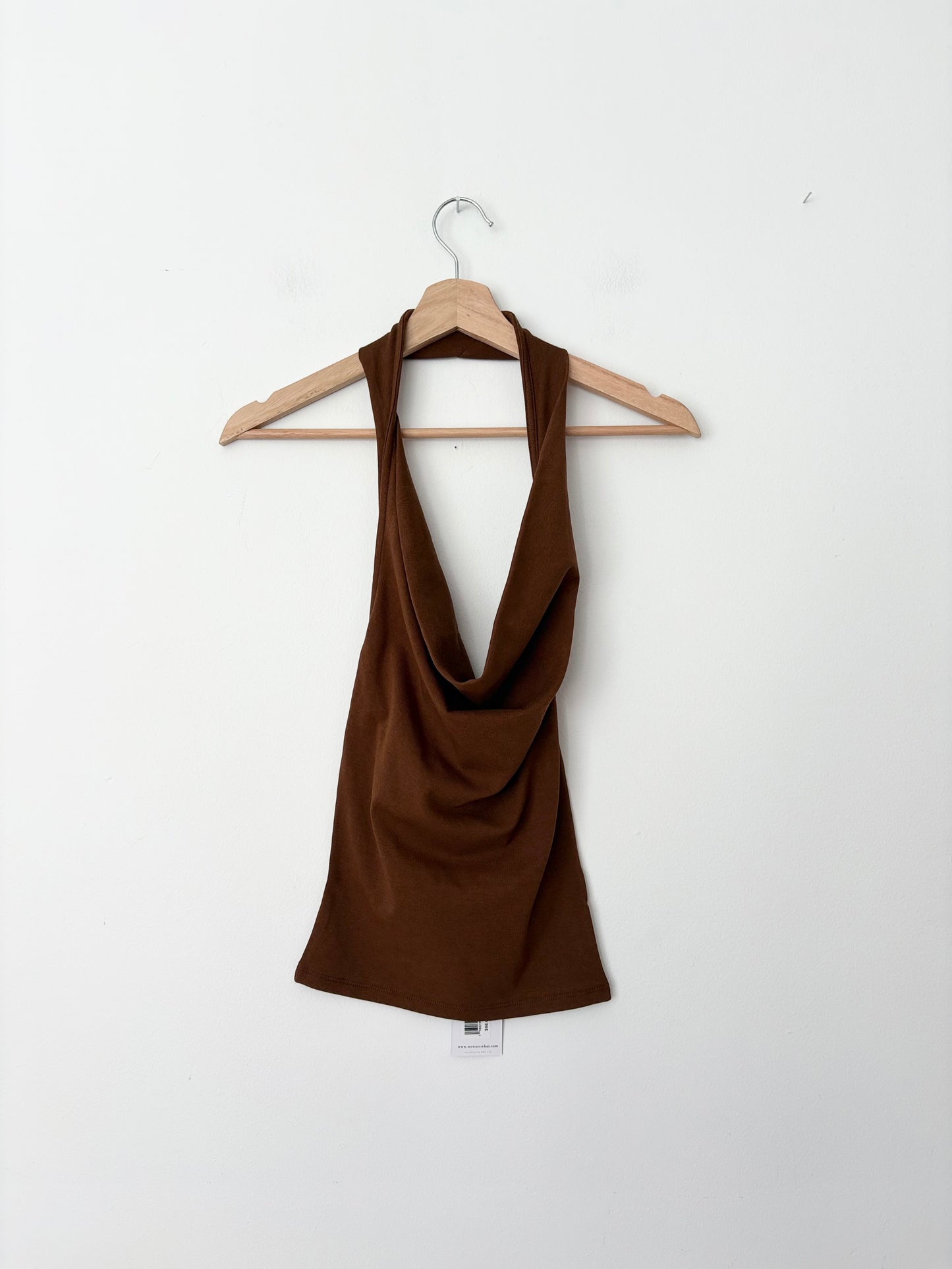 Weworewhat halter cowlneck top Medium