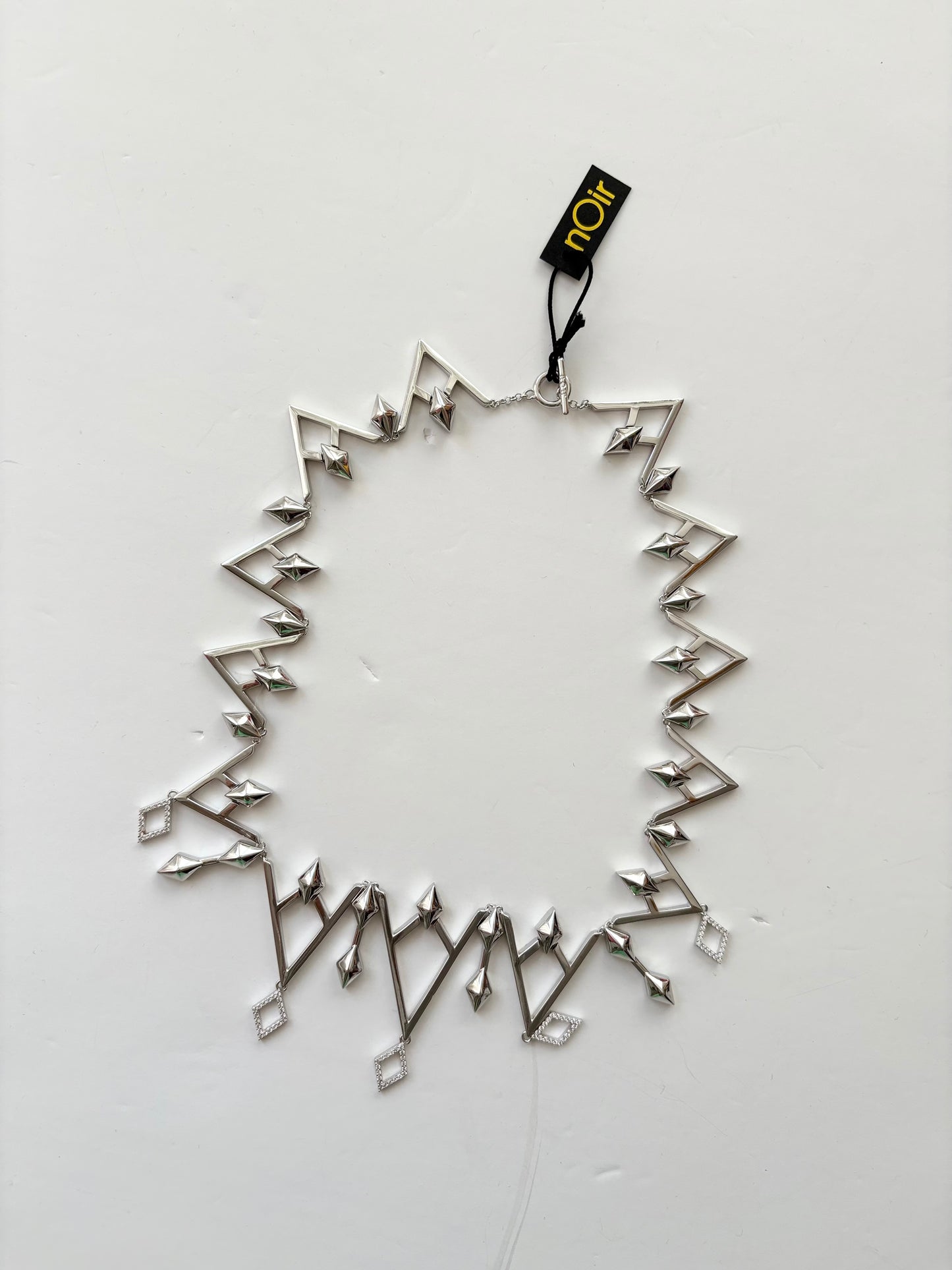 Noir NYC Lafayette silver necklace