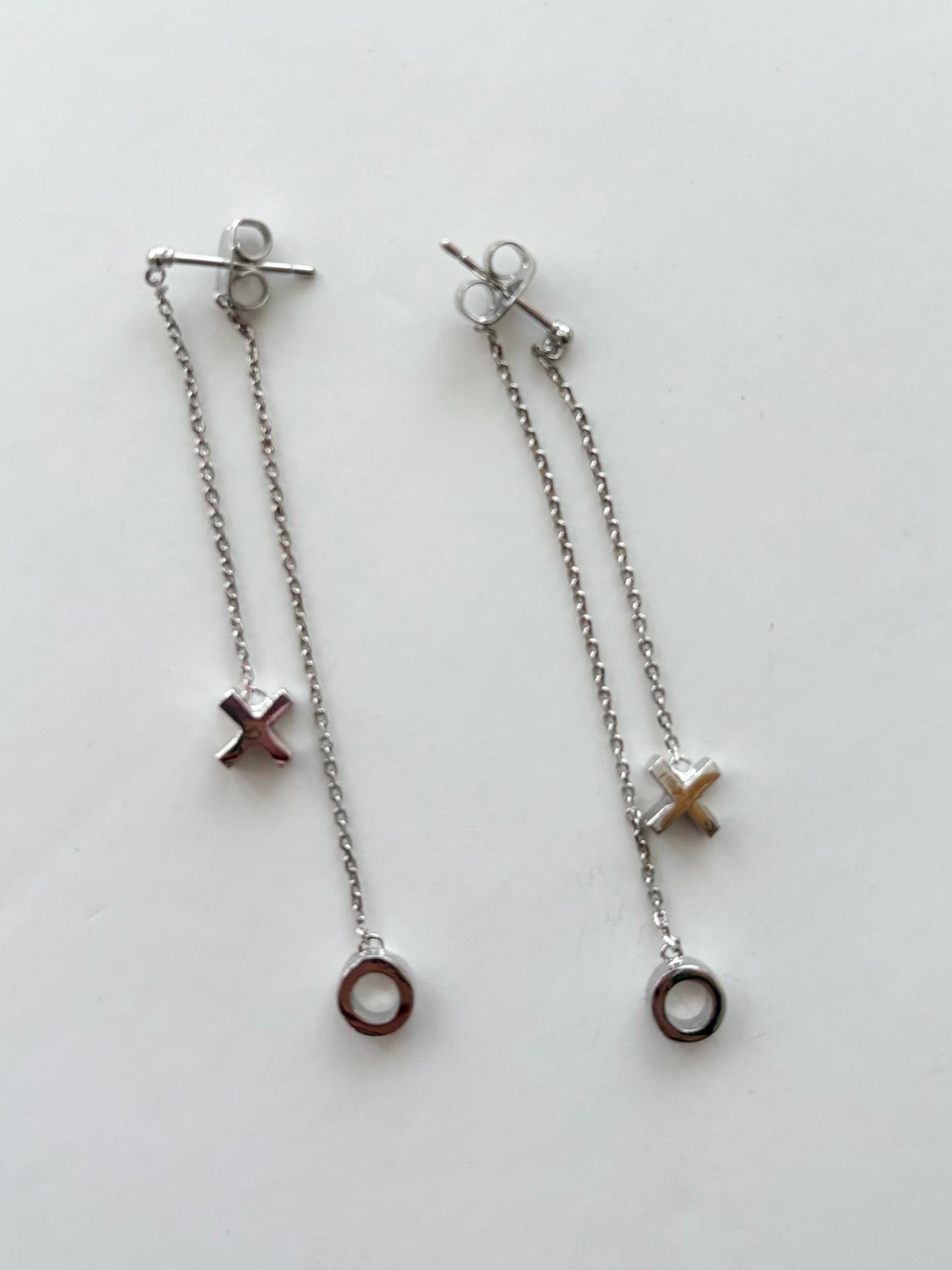 Noir NYC swingers chain silver earrings