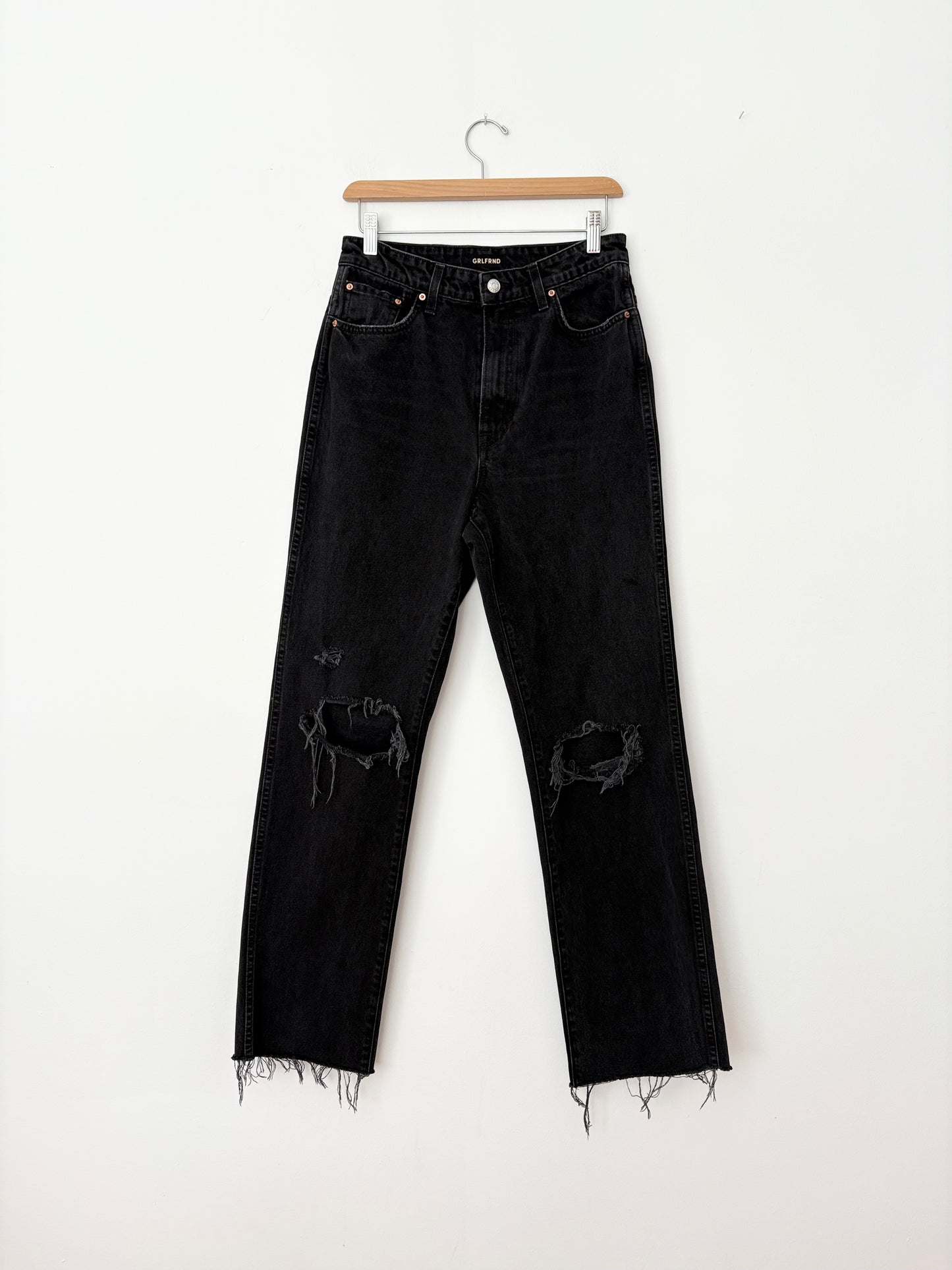 GRLFRND Sara high rise straight jeans W28