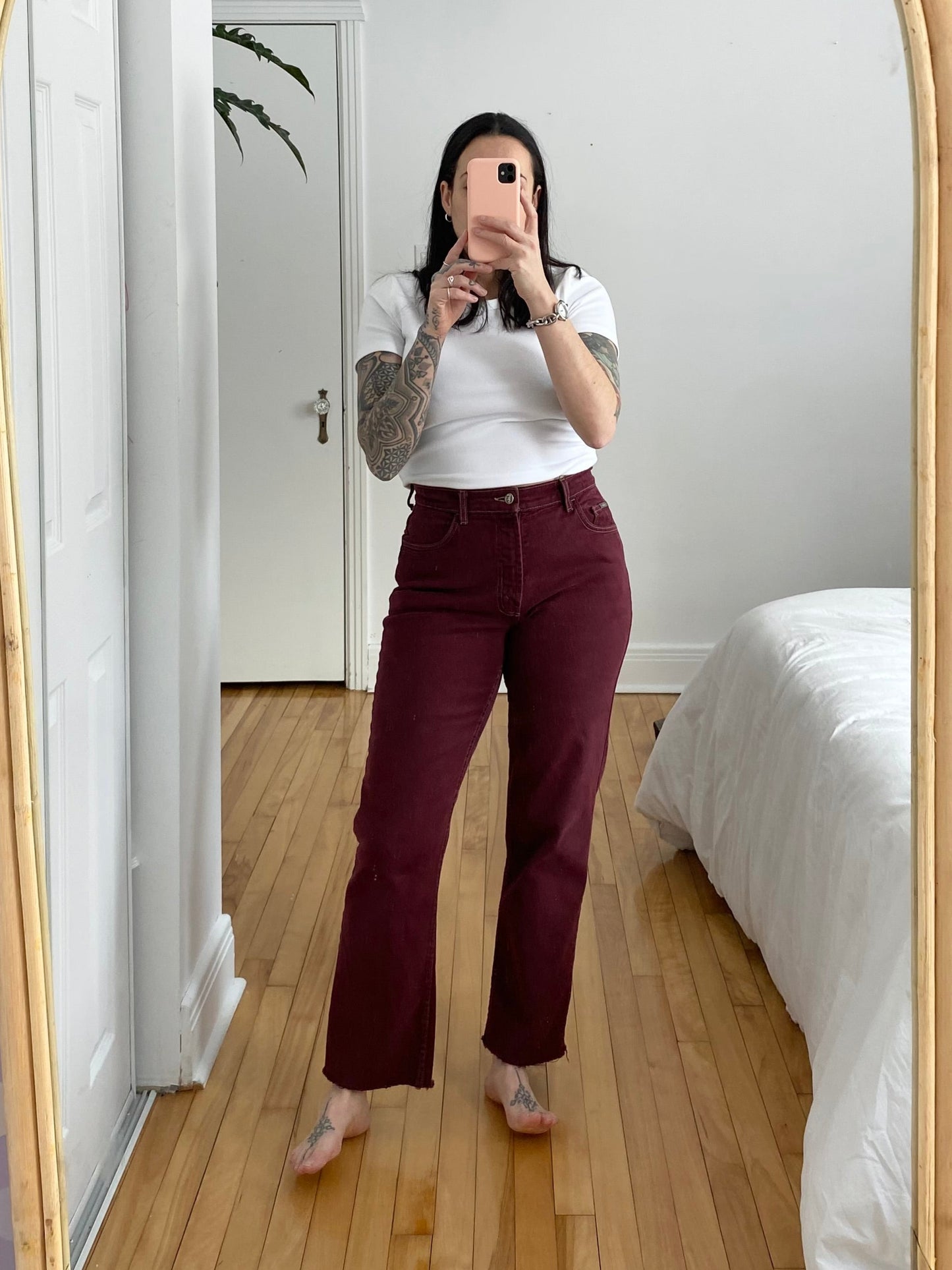 Vintage Lois burgundy jeans W29