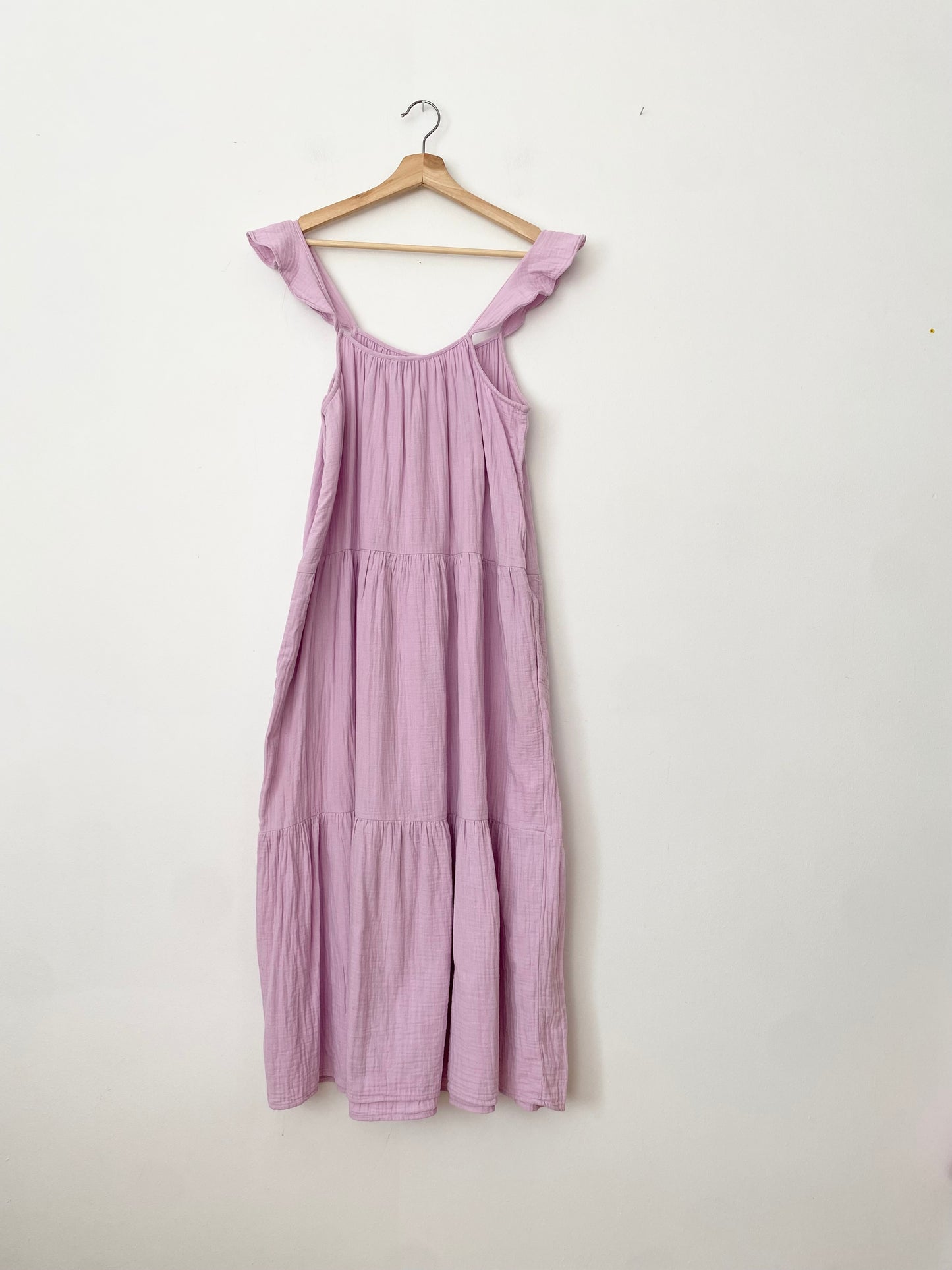 Robe longue en gaze à bretelles volantées J.crew Medium