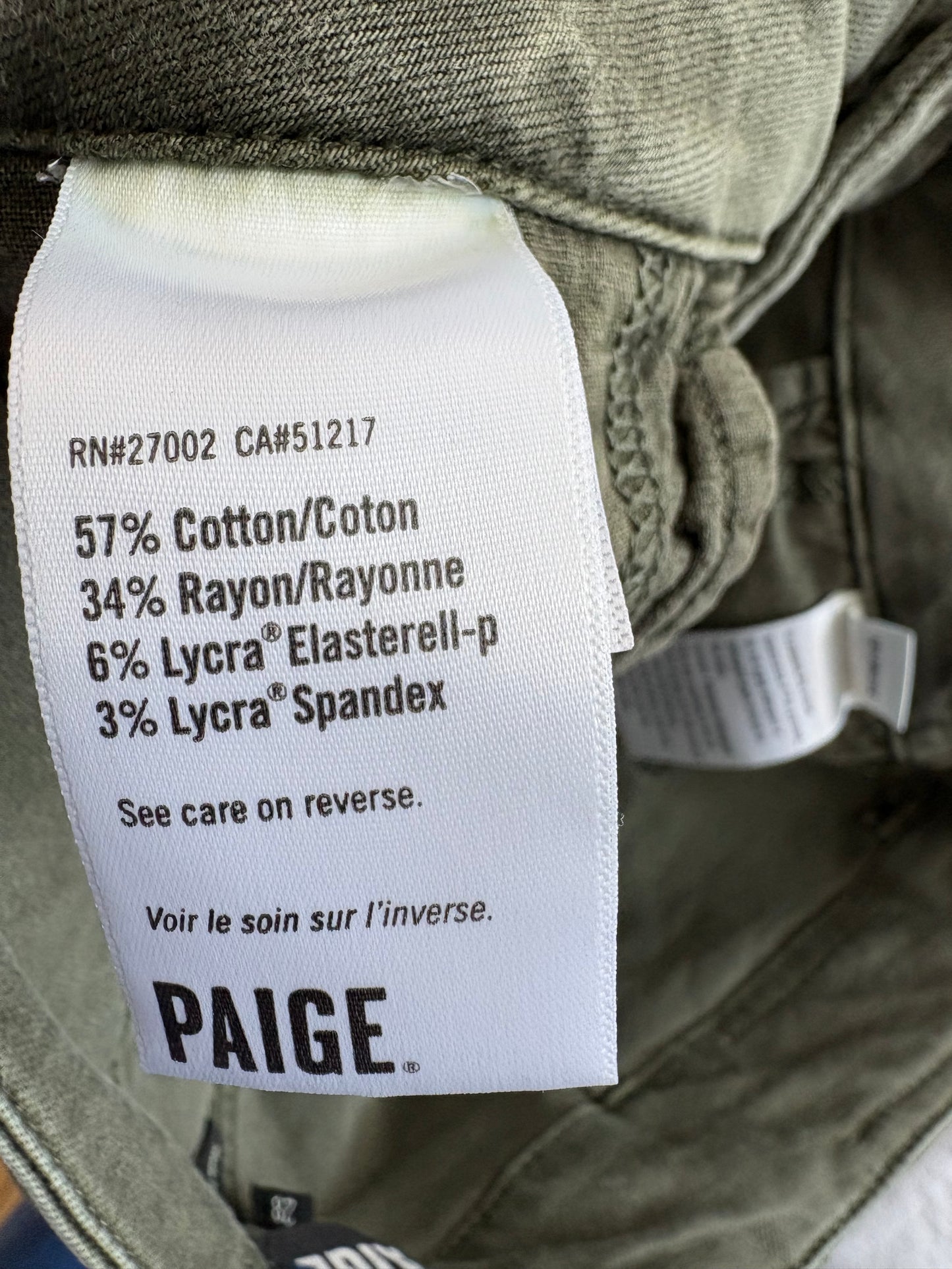 PAIGE Brooklyn seamed wide leg jeans W28/29