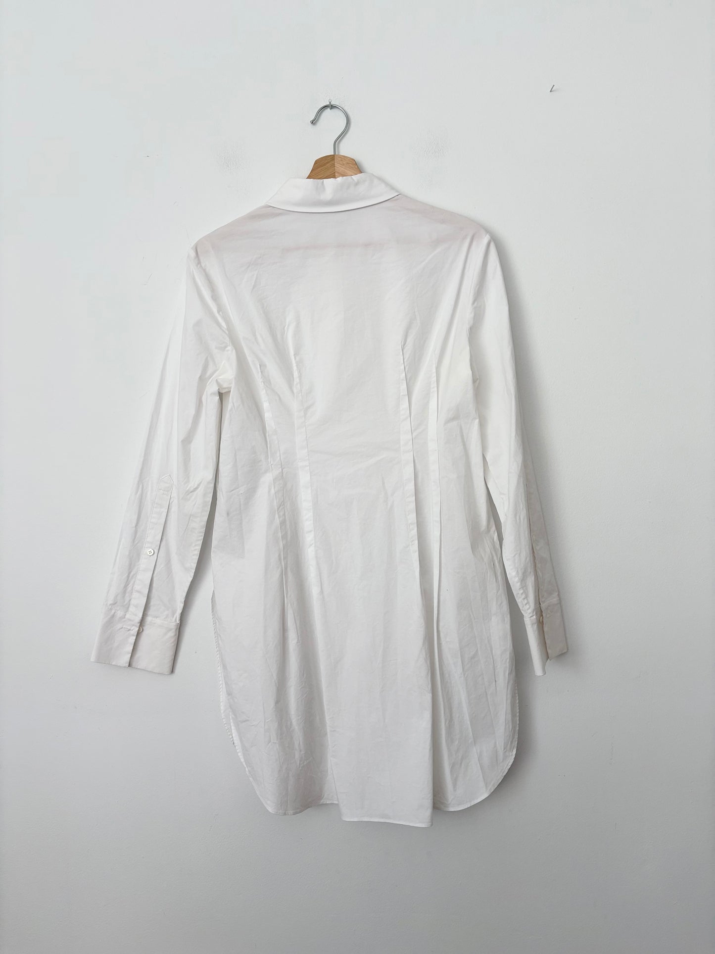 Chemisier long en popeline à pinces Dorothee Schumacher, taille M/L