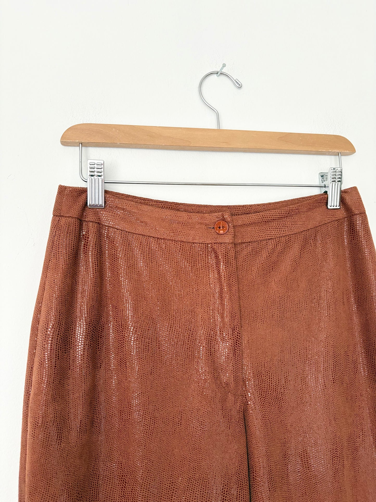 Vintage coated wide leg pants W27