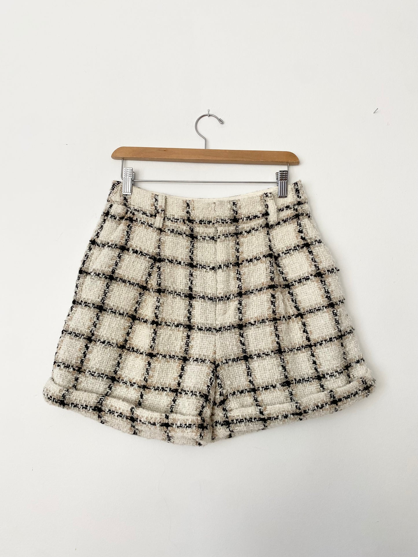 Anine Bing Becky tweed shorts S/M