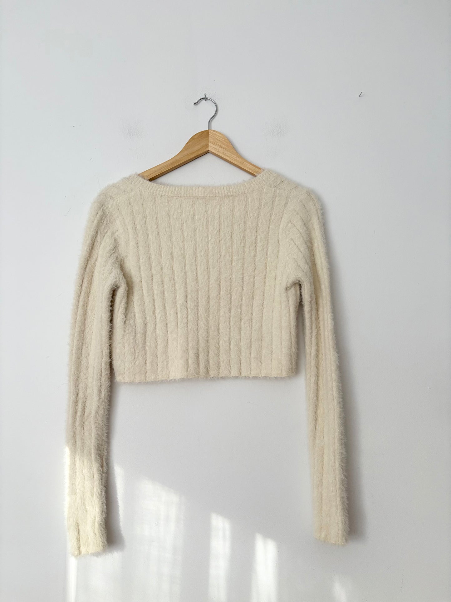 Urban Outfitters fluffy crop sweater Small
