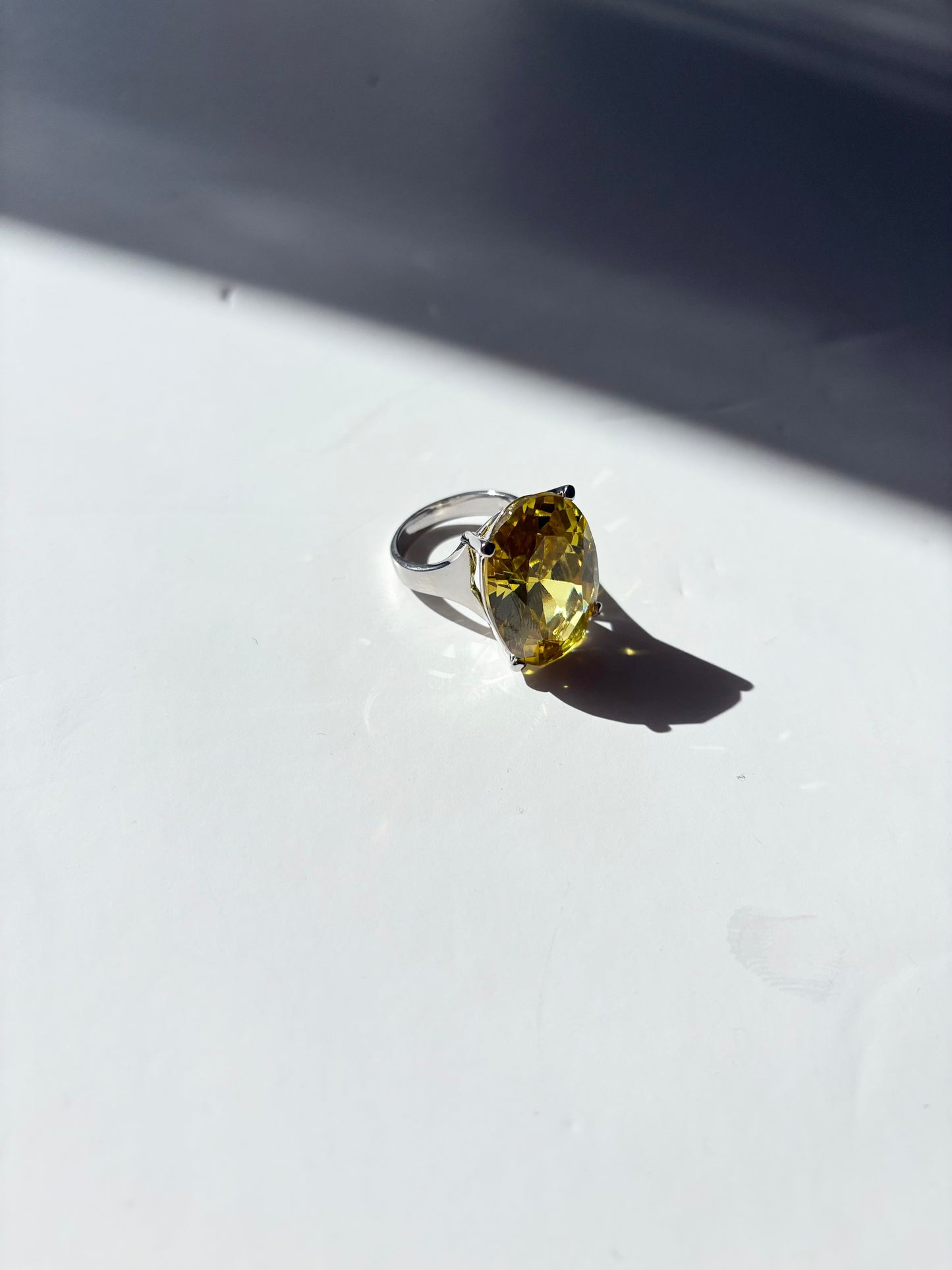 Noir NYC giant gemstone ring
