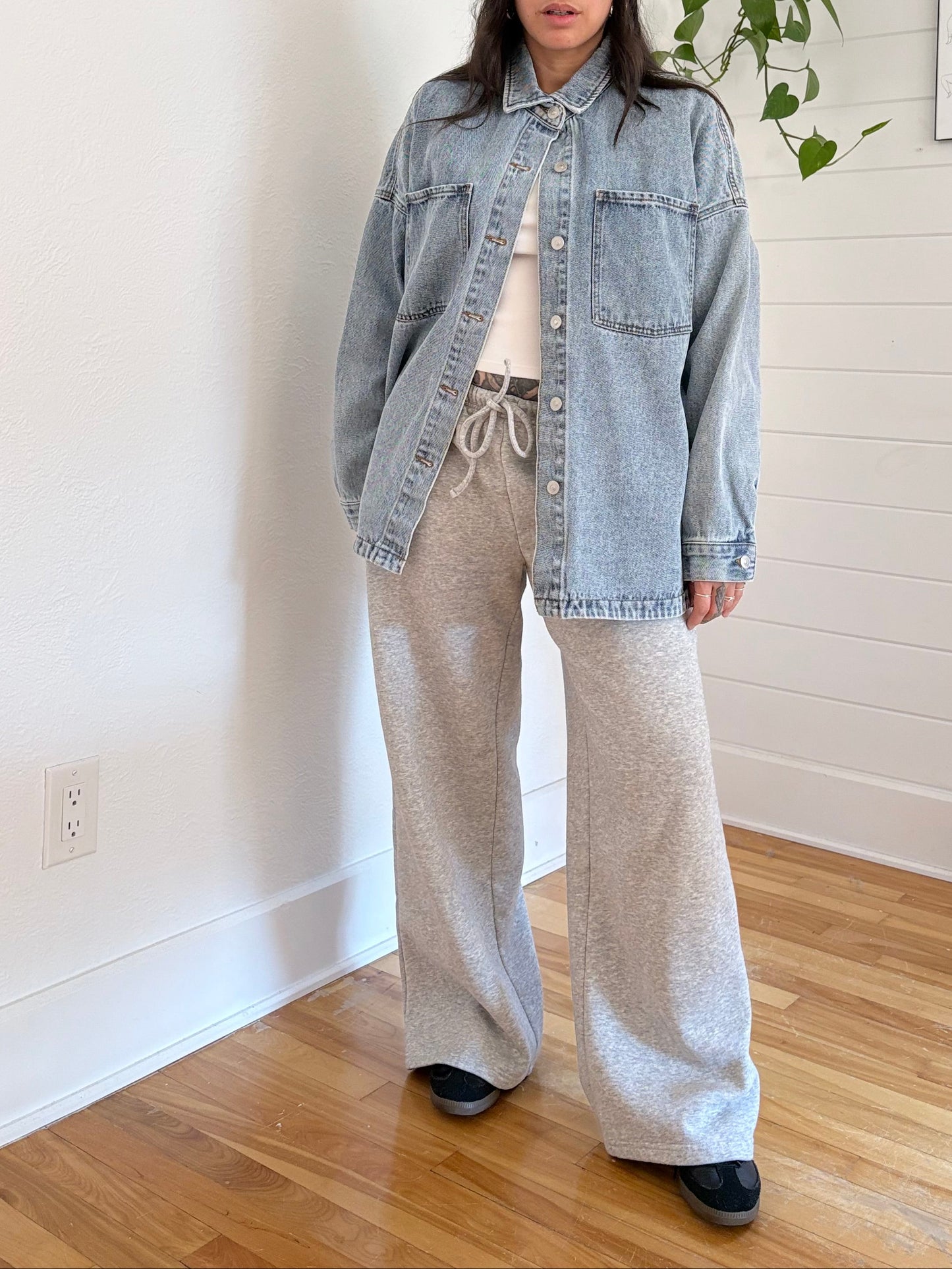 Hudson jeans denim boyfriend jacket Large