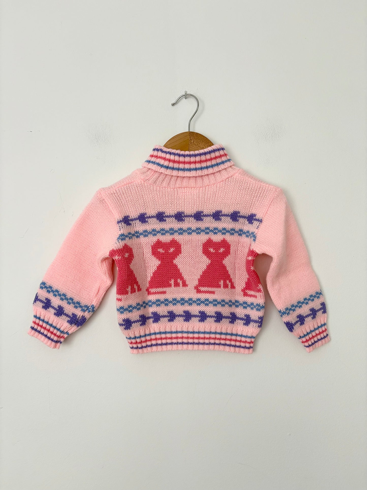 Vintage pastel knit sweater 12months