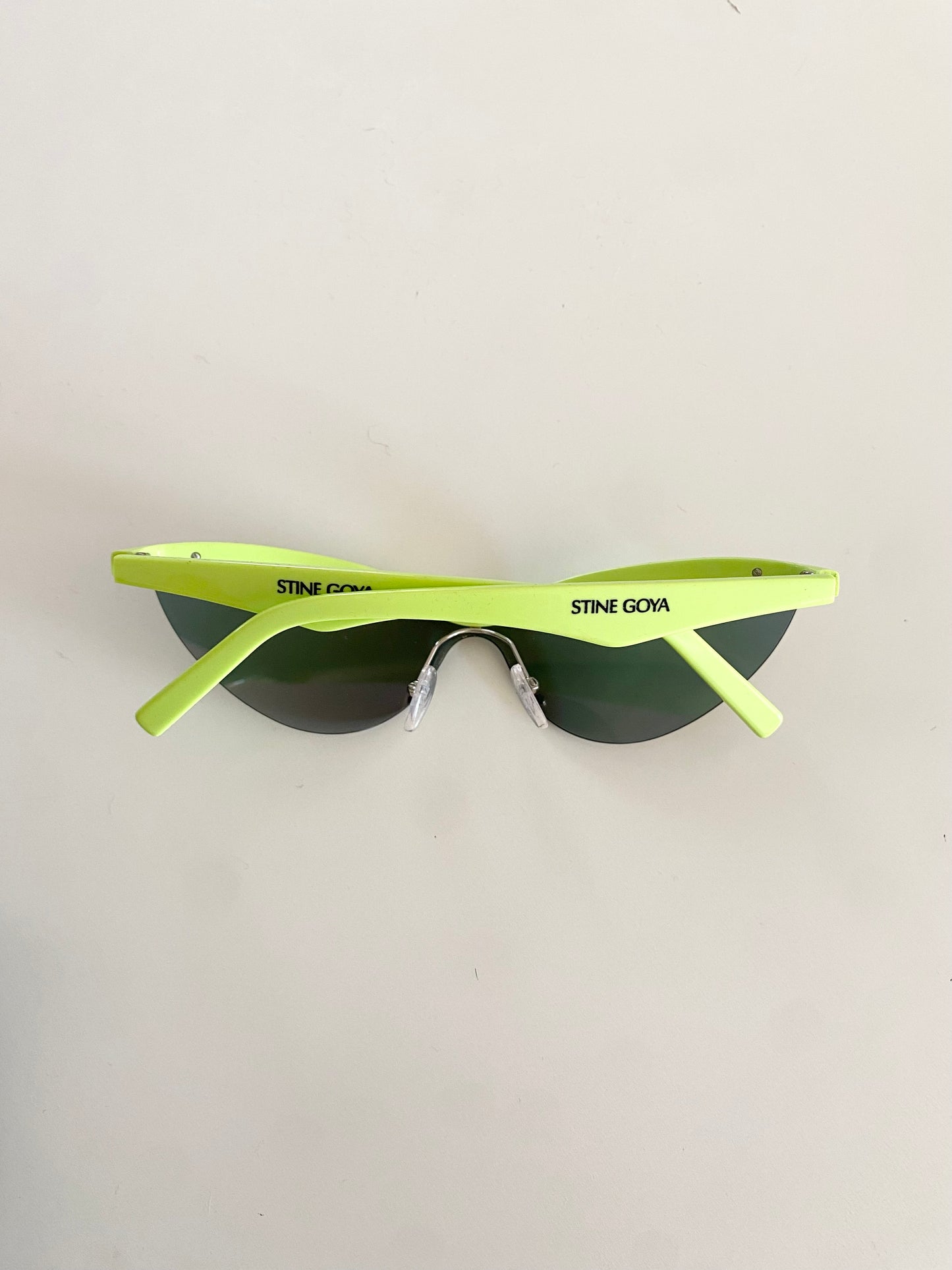 Stine Goya shield mirrored cat eye sunglasses