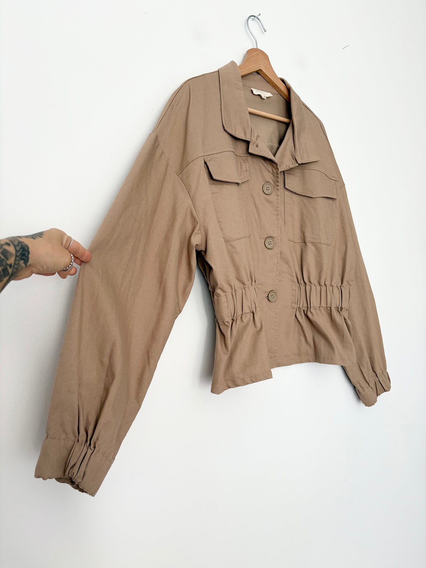Veste en jean cintrée à taille Melloday XL