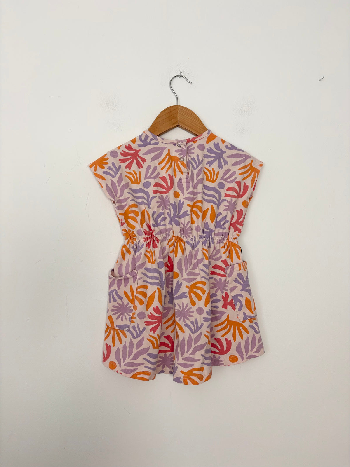 Tiny tribe coral printed dress 2T