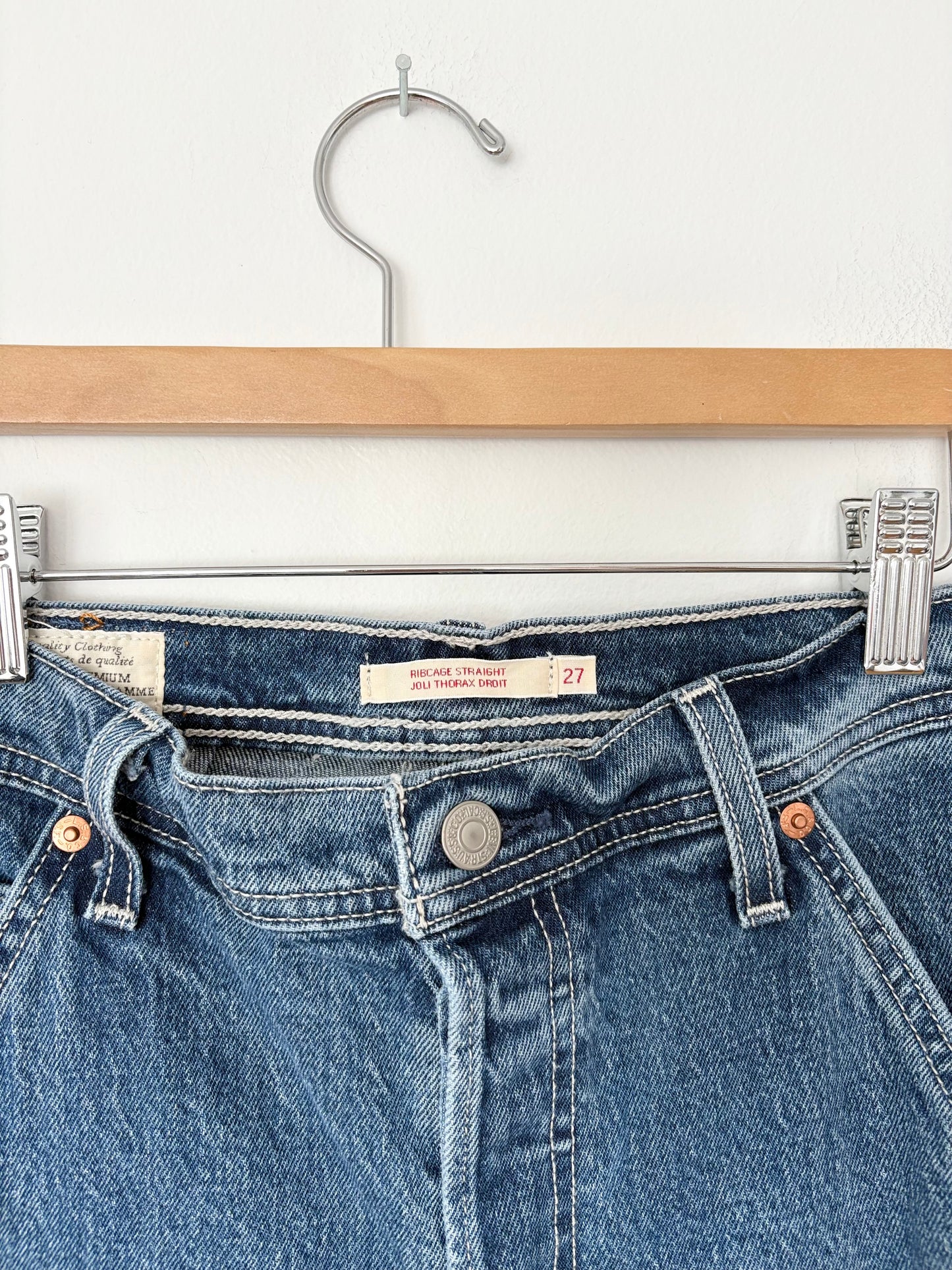Levis ribcage straight utility jeans W26/27