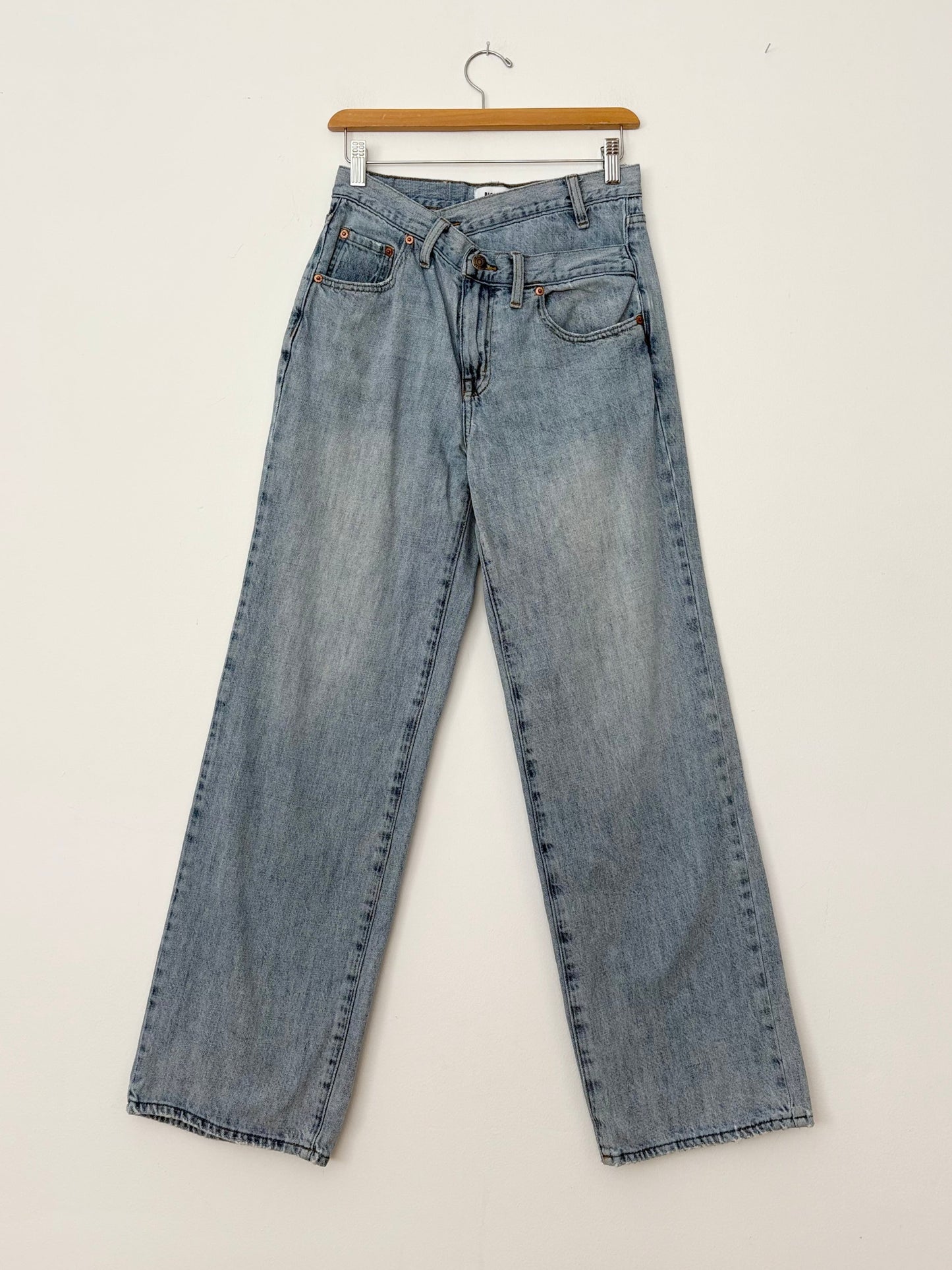 Pistola Bobbie crossover wide leg jeans W25
