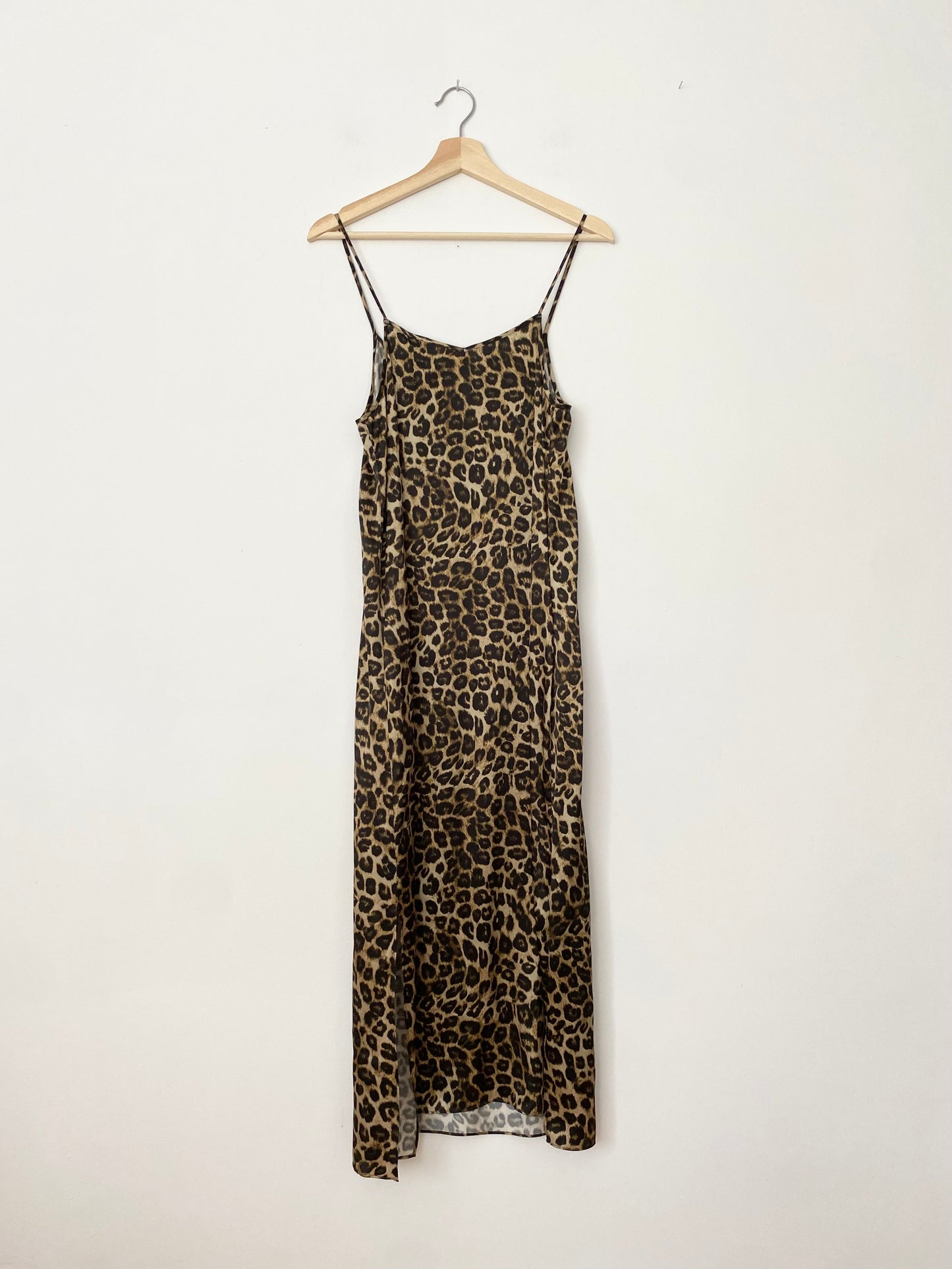 Robe longue léopard en soie The Kooples M/L