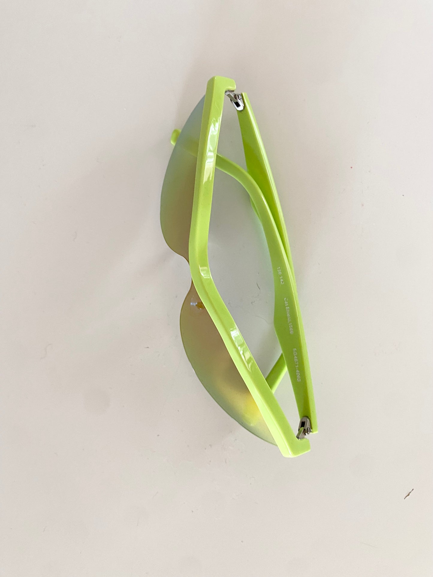 Stine Goya shield mirrored cat eye sunglasses
