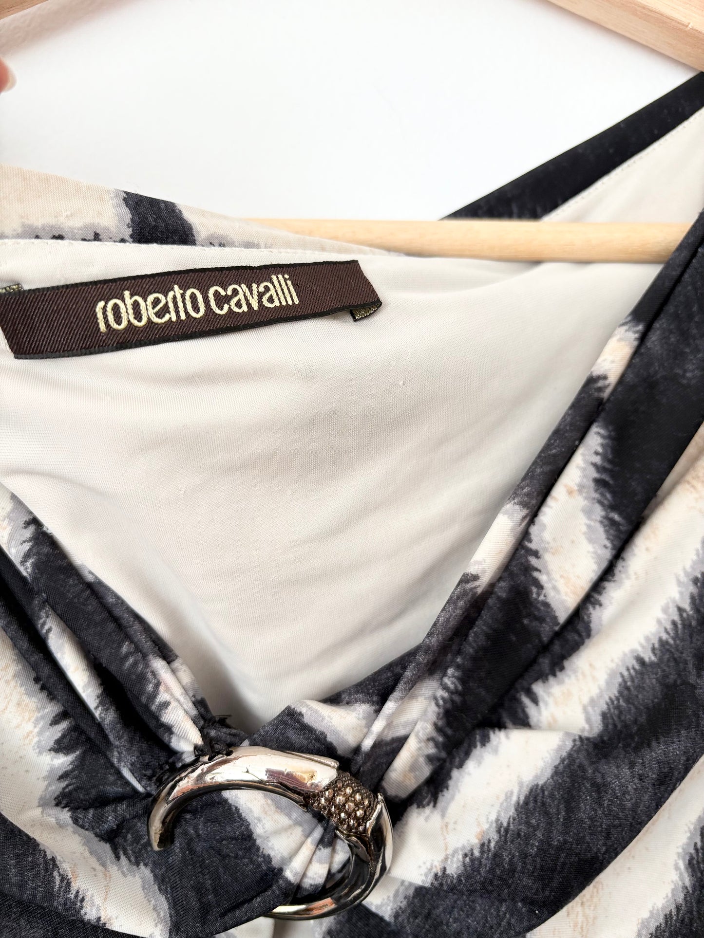 Vintage Roberto Cavalli animal print dress M/L