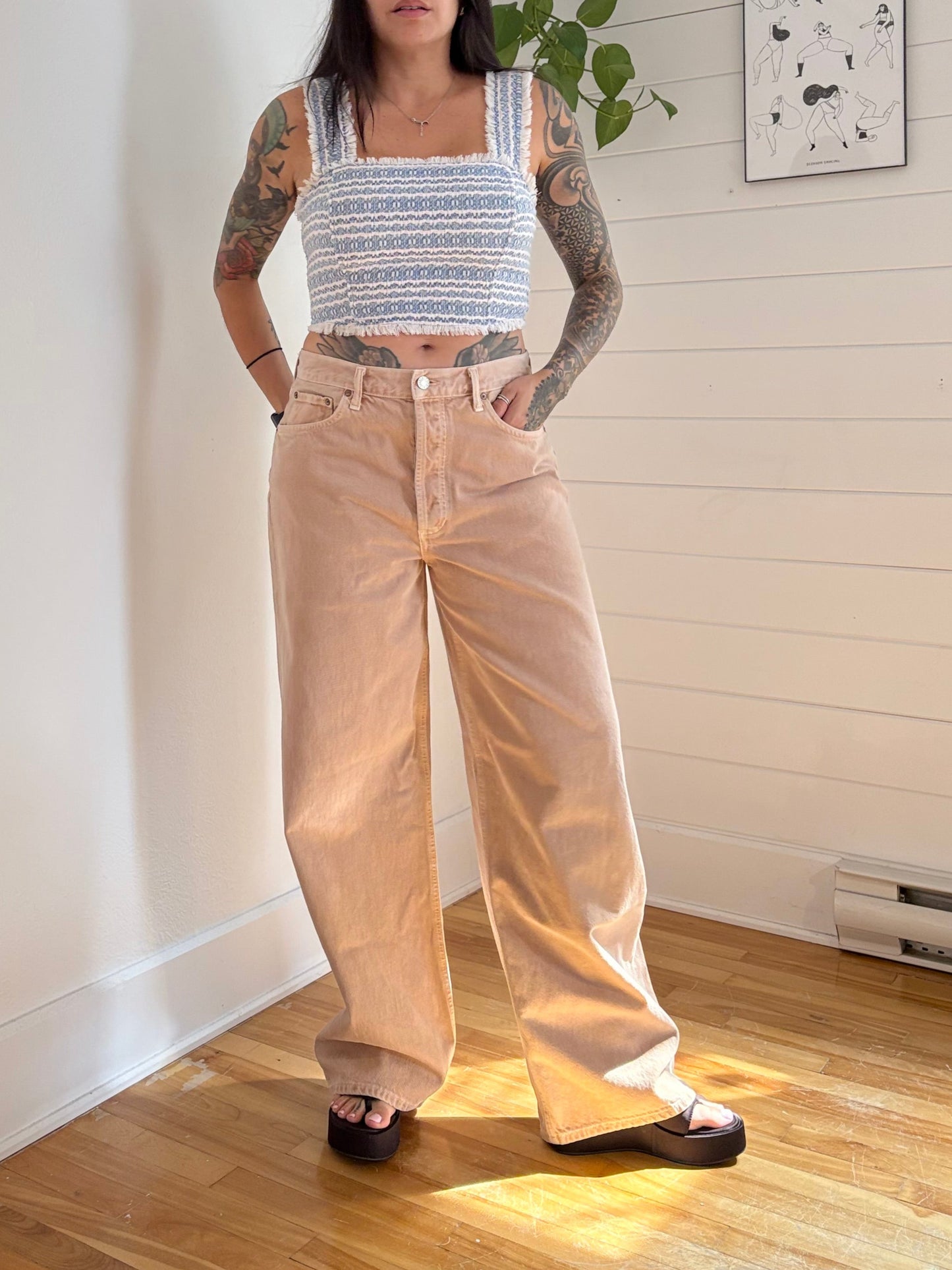 House of Harlow 1960 Tweed crop top Medium
