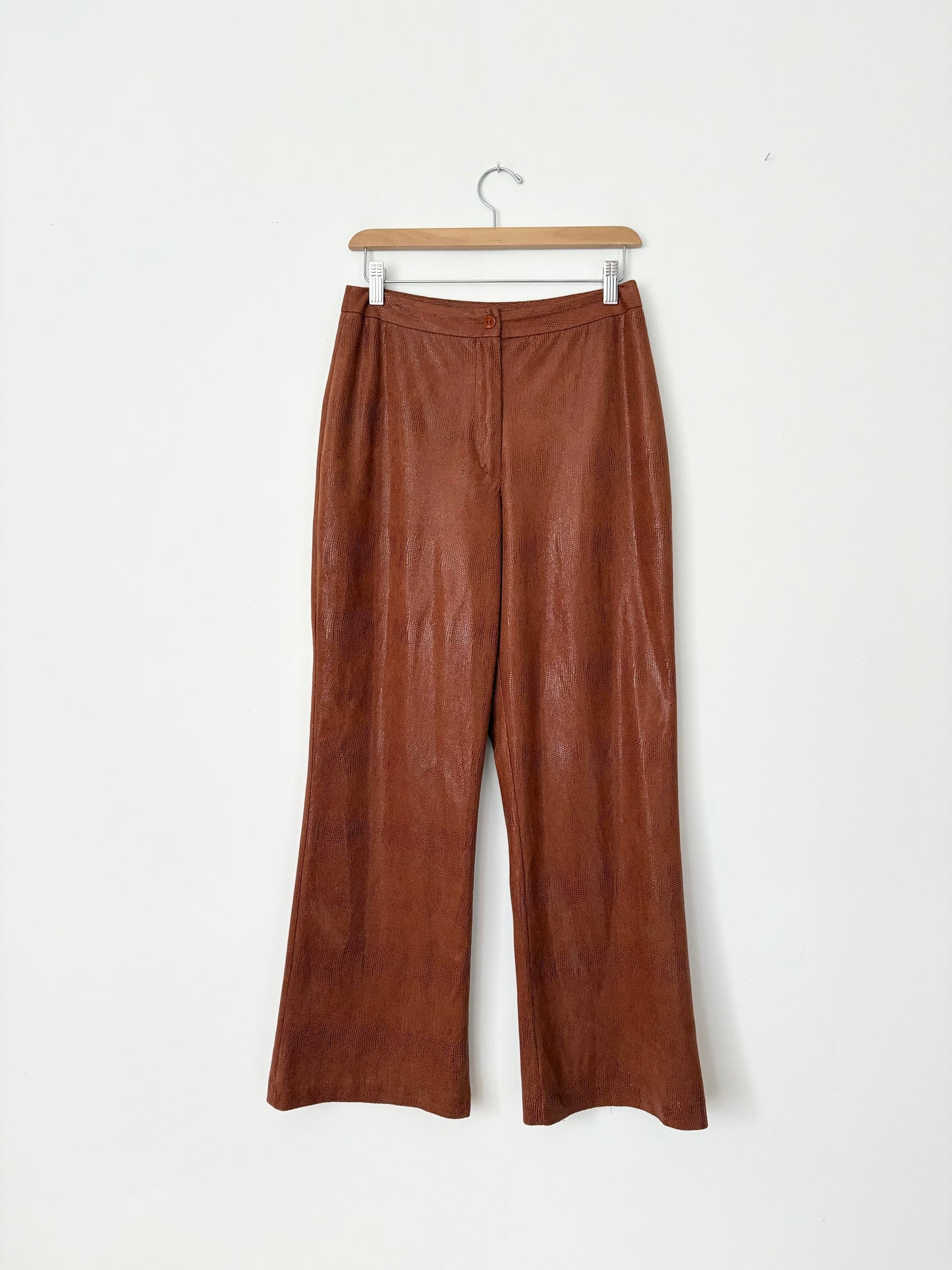 Vintage coated wide leg pants W27
