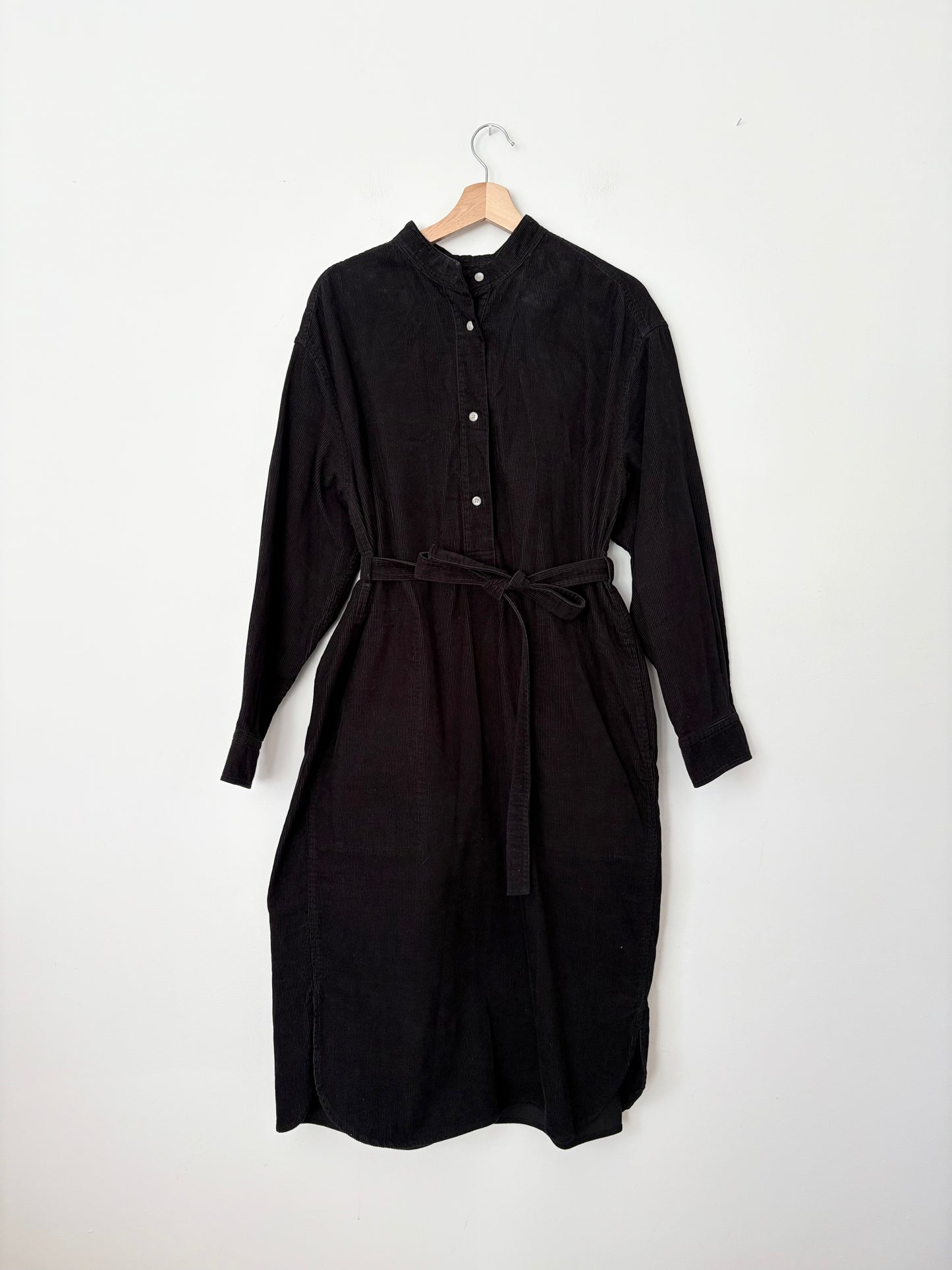 Uniqlo U corduroy belted shirt dress Medium