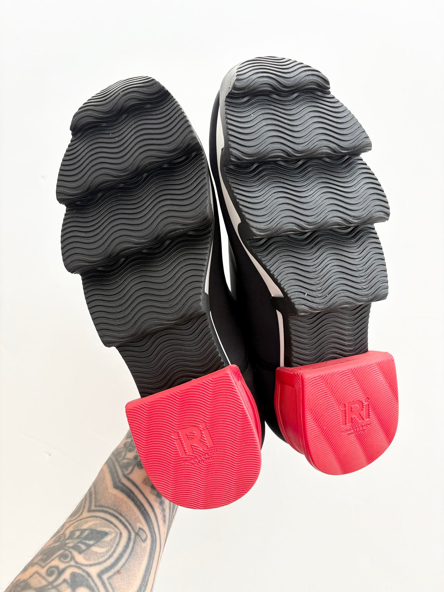 IRI NYC wes 1 black red low top sneaker *Multiple sizes*
