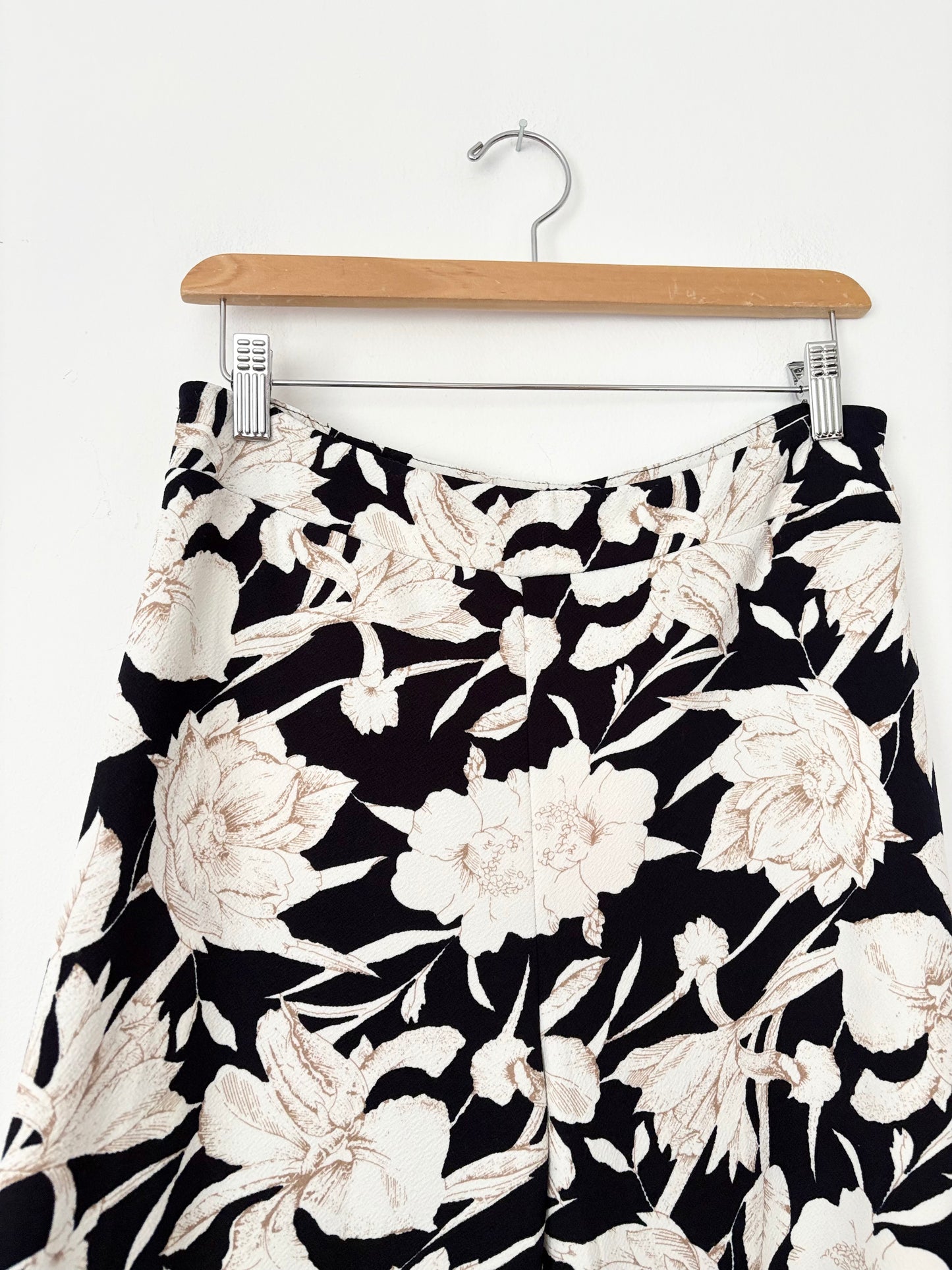 Vintage floral wide leg pants M/L
