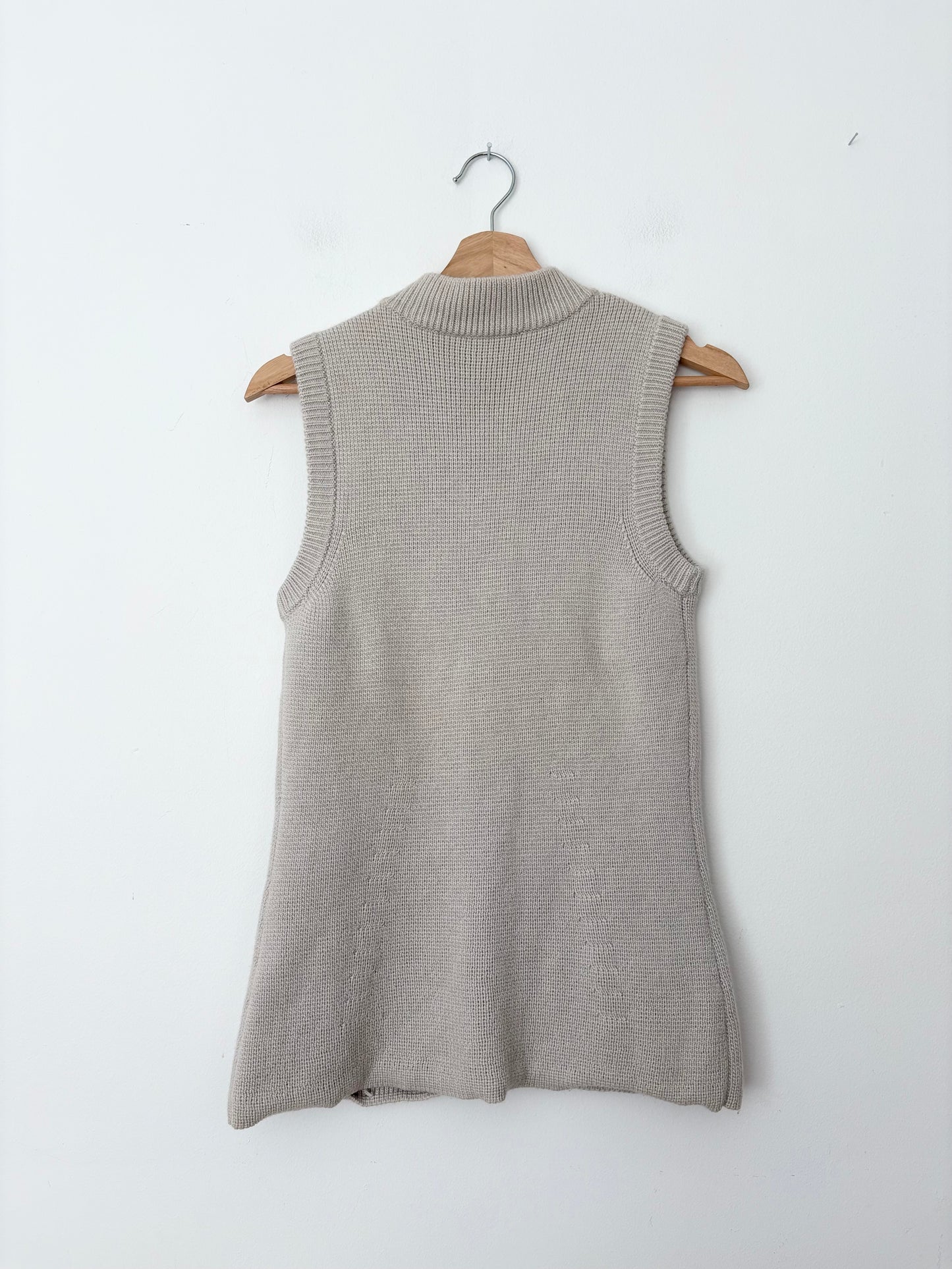 The white company merino wool sleeveless cardigan Small