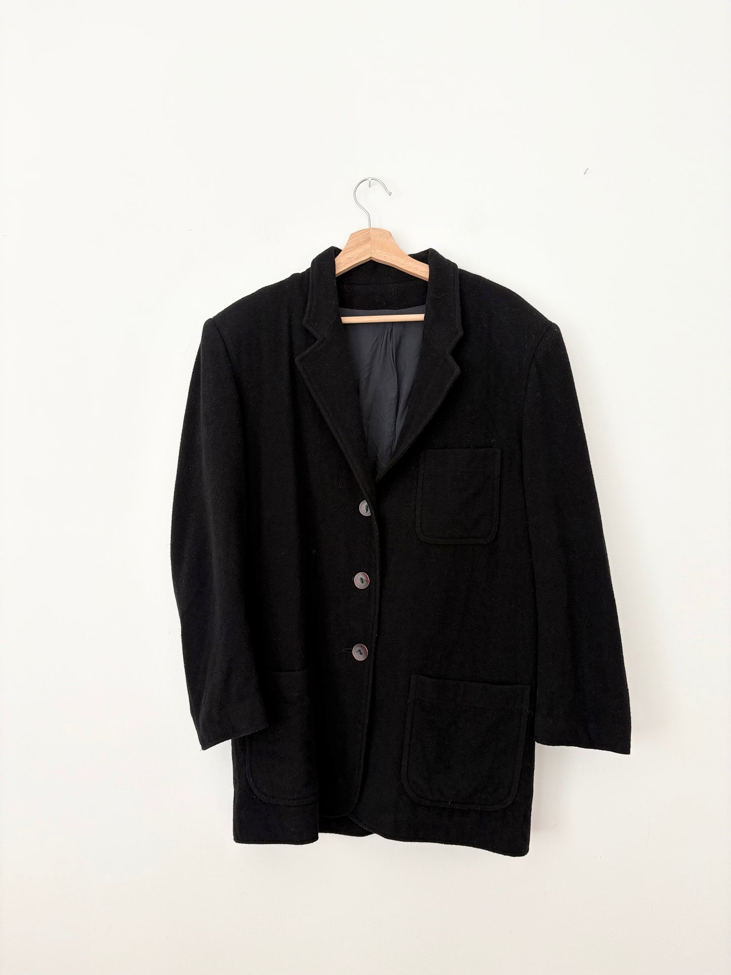 Veste blazer vintage en laine mélangée M/L