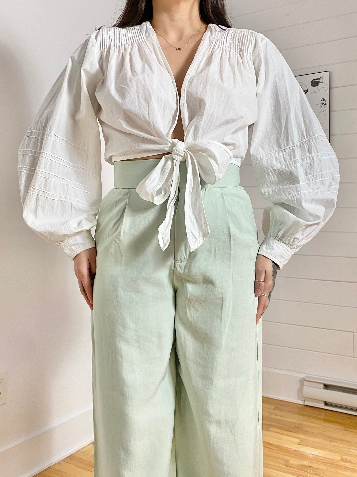 Free people gigi tie front top XS-M