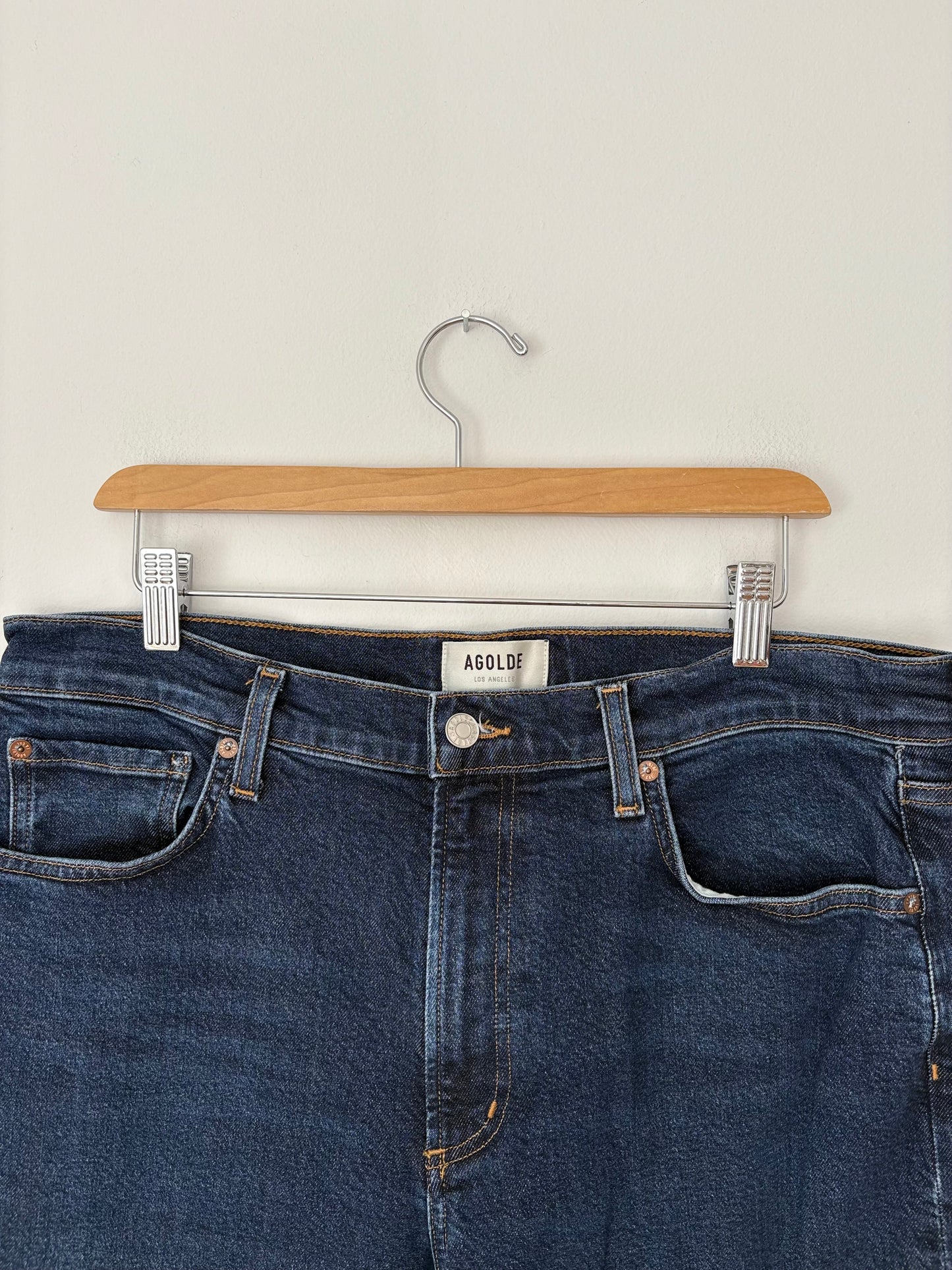 Agolde Kye mid rise straight crop jeans W32