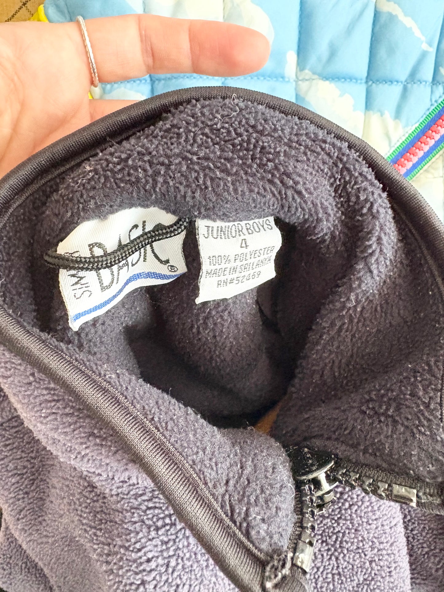 vintage fleece 1/4 zip jacket 4Y