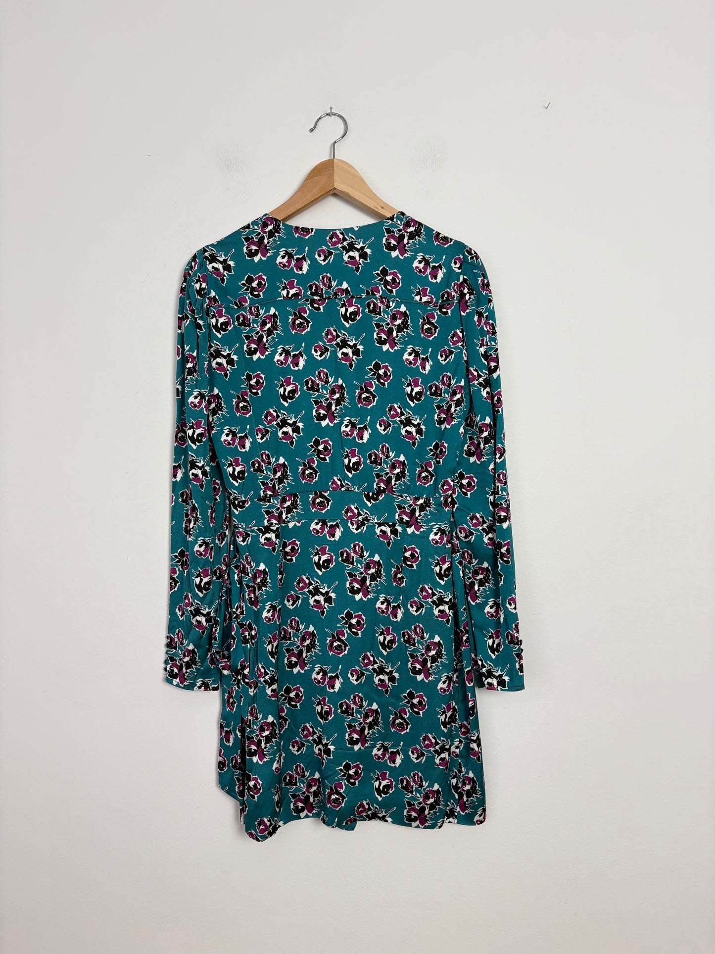 The kooples floral print wrap mini dress M/L