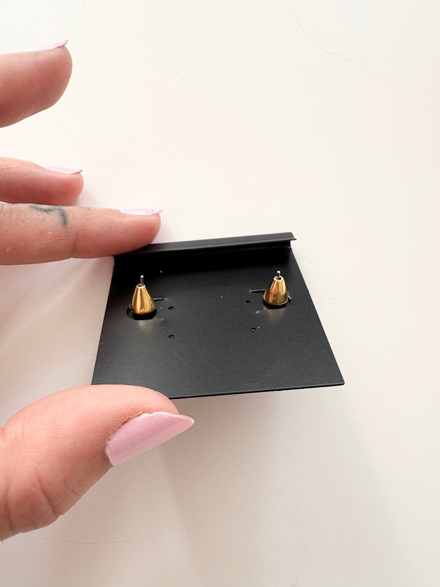Noir NYC gold plated bird earrings