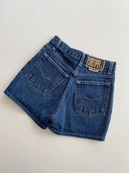 Vintage high waist denim shorts W25