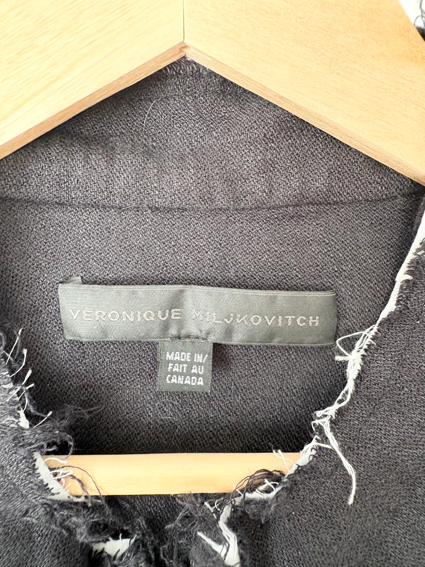 Gilet en lin à bords bruts Veronique Miljkovitch M/L