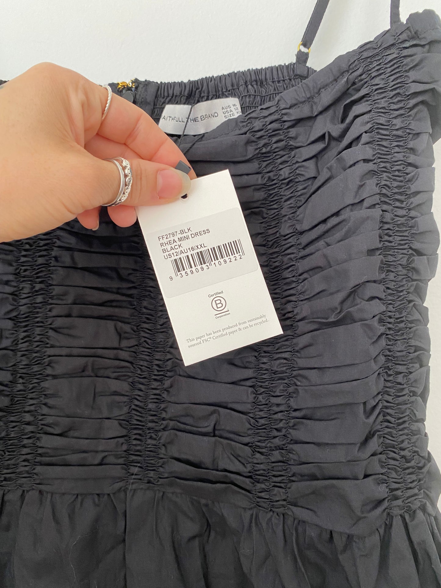 Faithfull the brand Rhea mini dress Large