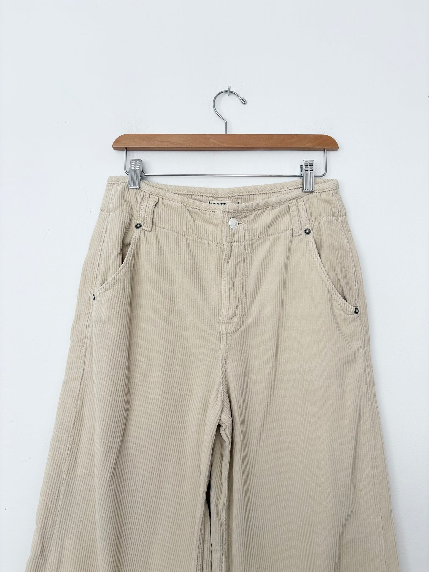 Free People Harlow wide leg corduroy pants W28