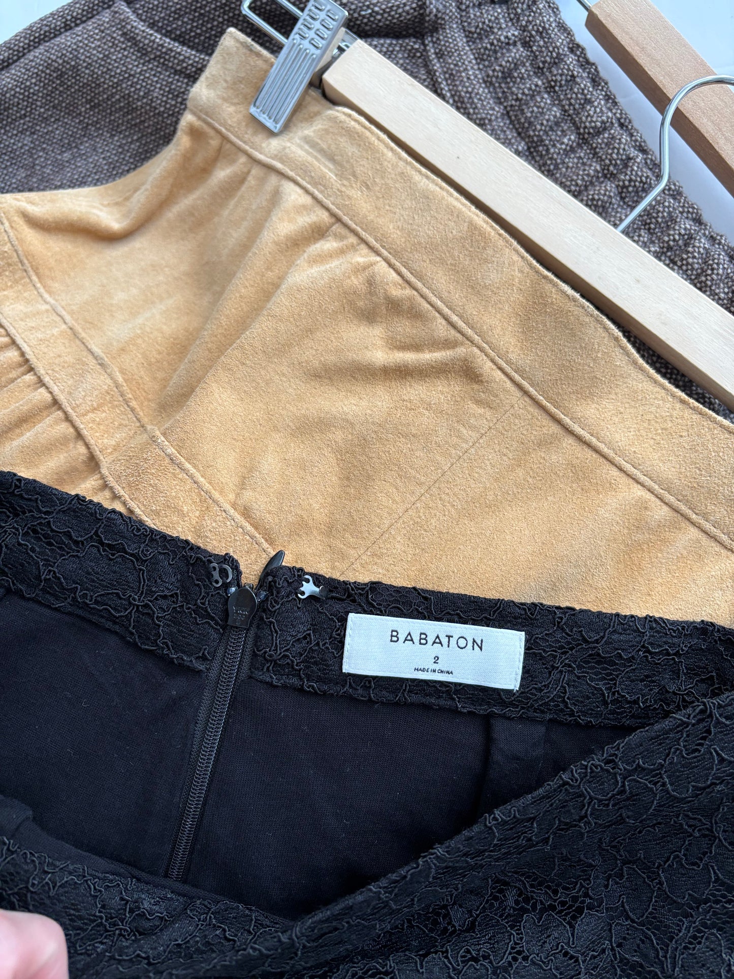 Babaton Wilbur lace pencil skirt XS