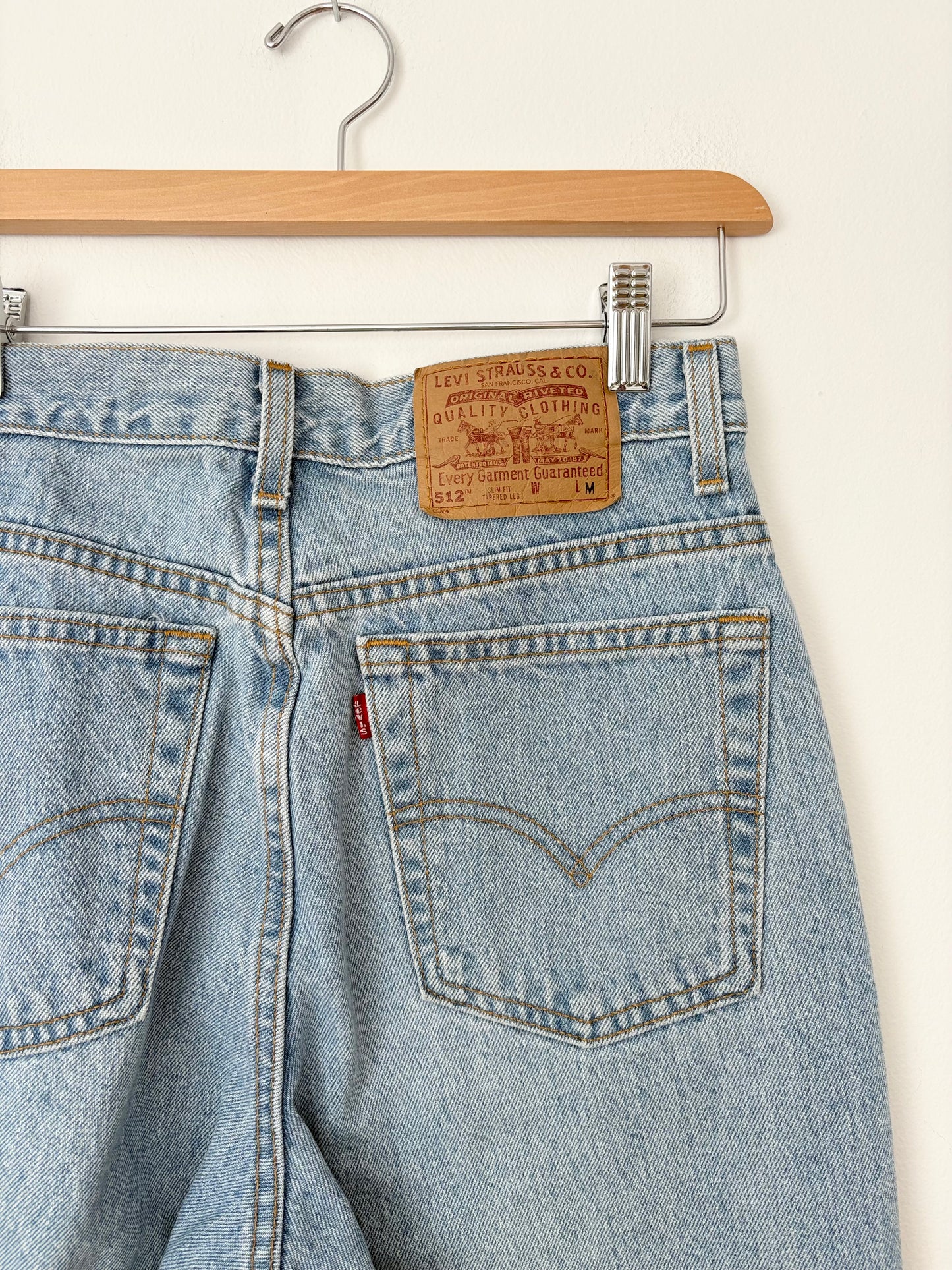 Vintage light wash 512 levis W28