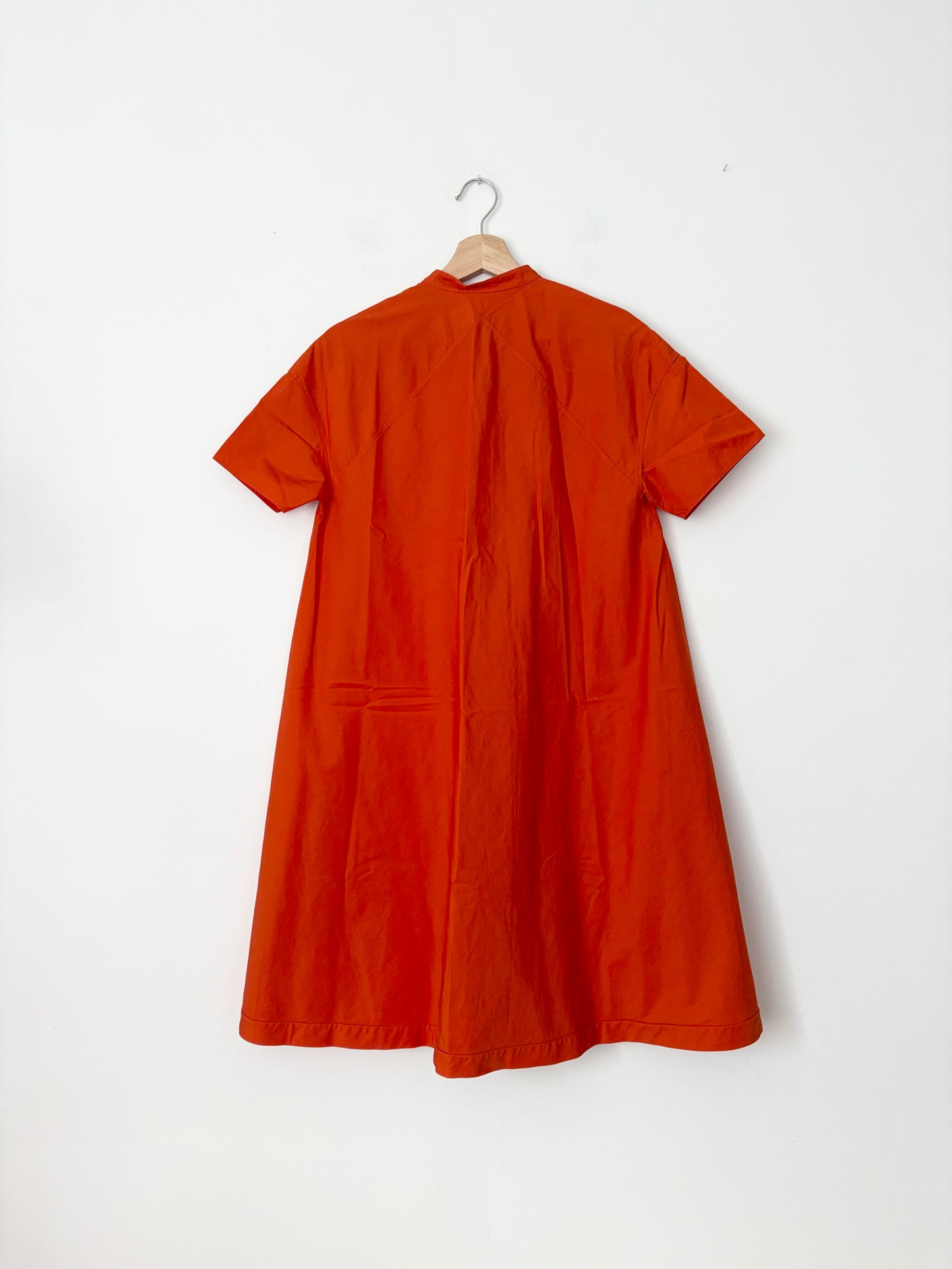 Robe trapèze structurée en coton Aspesi, taille M/L