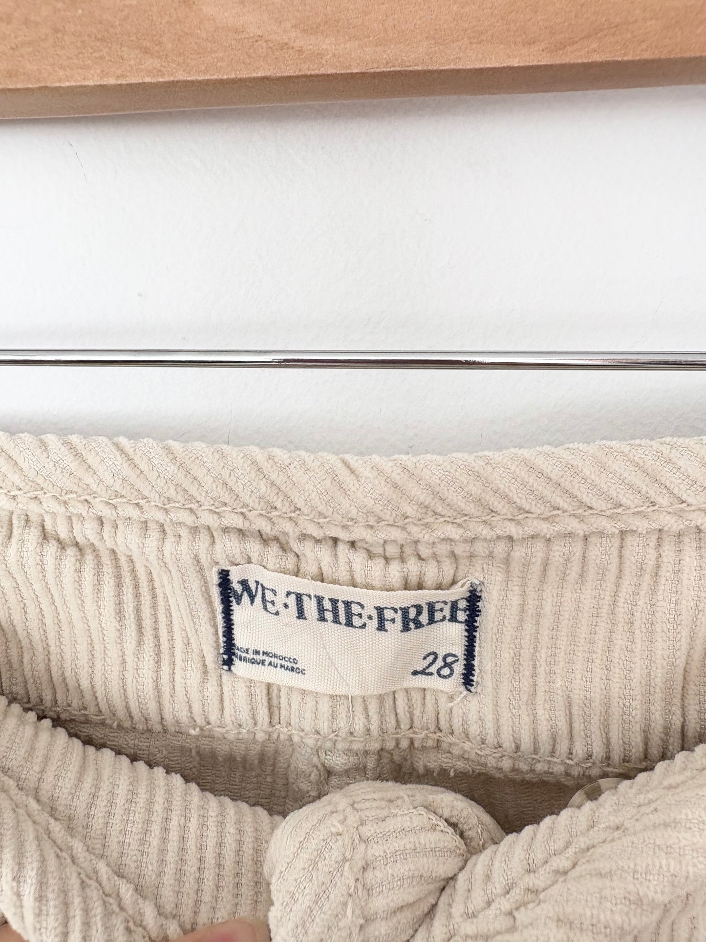 Free People Harlow wide leg corduroy pants W28