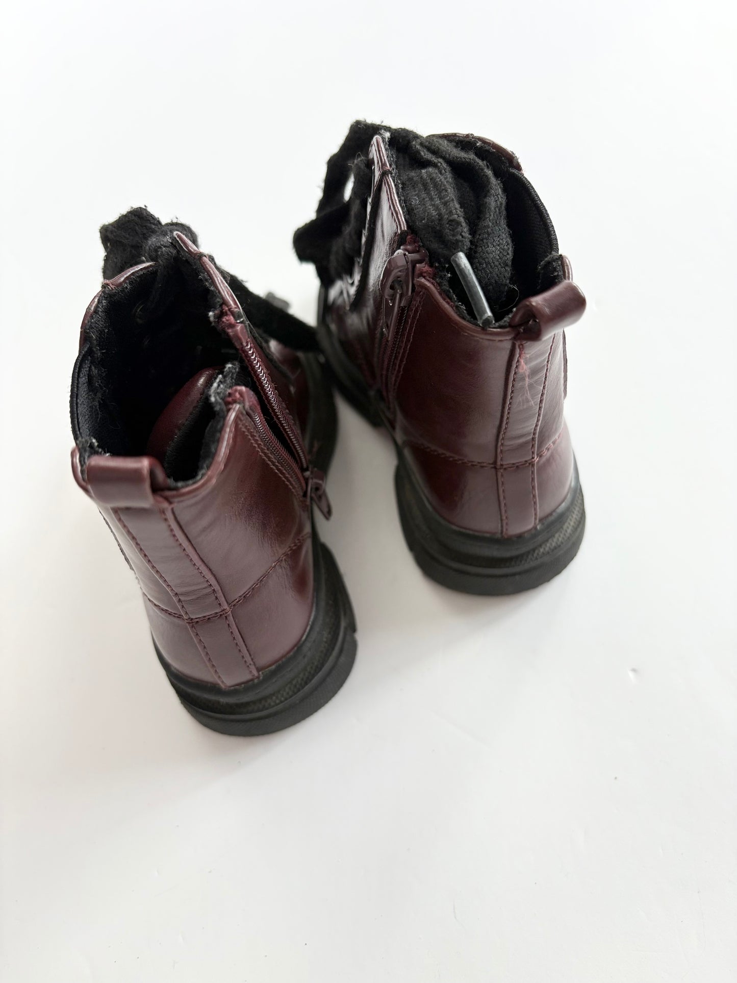 Kiabi burgundy boots EUR24/US8