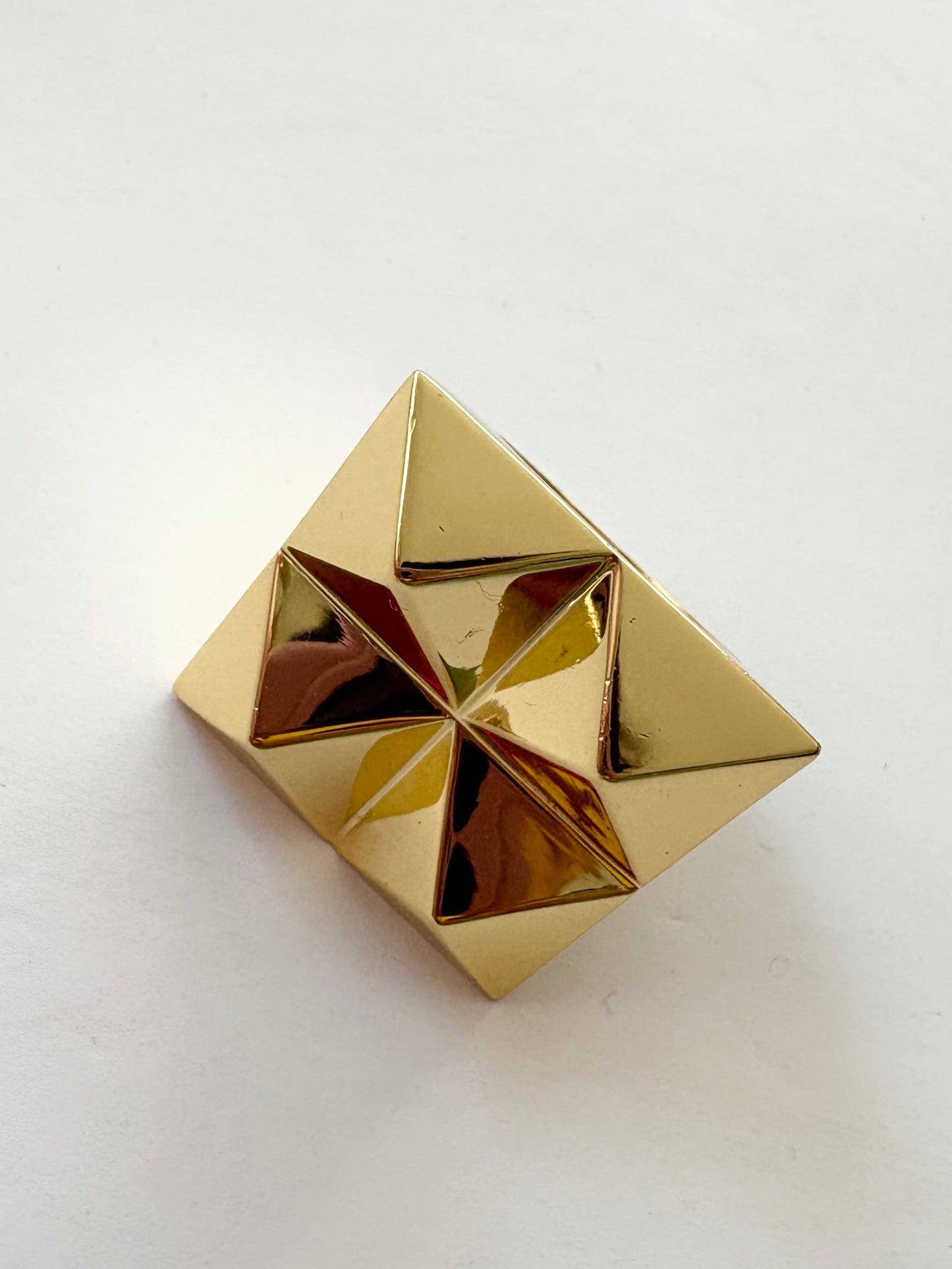 Noir NYC four stud pyramid ring