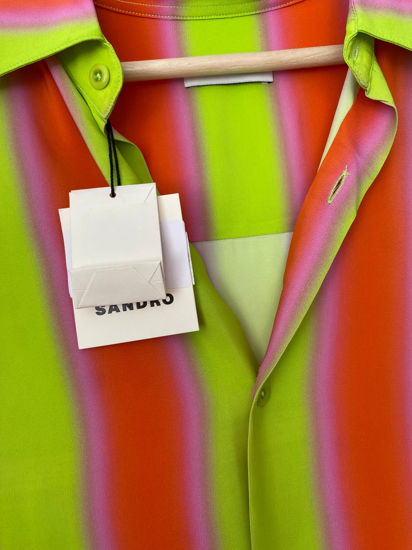Sandro Paris striped flowing shirt S-L