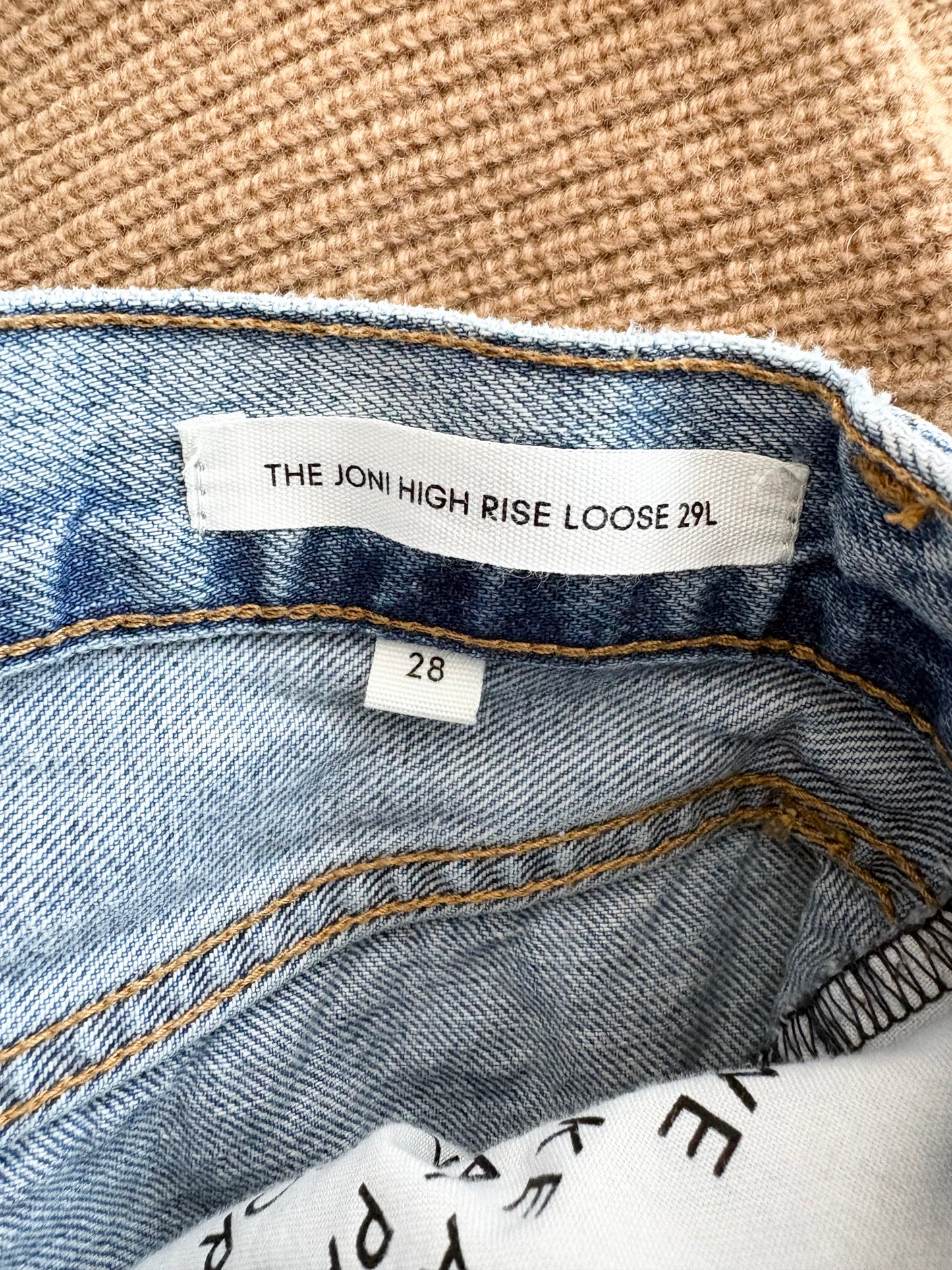 Denim Forum Joni high rise loose W28