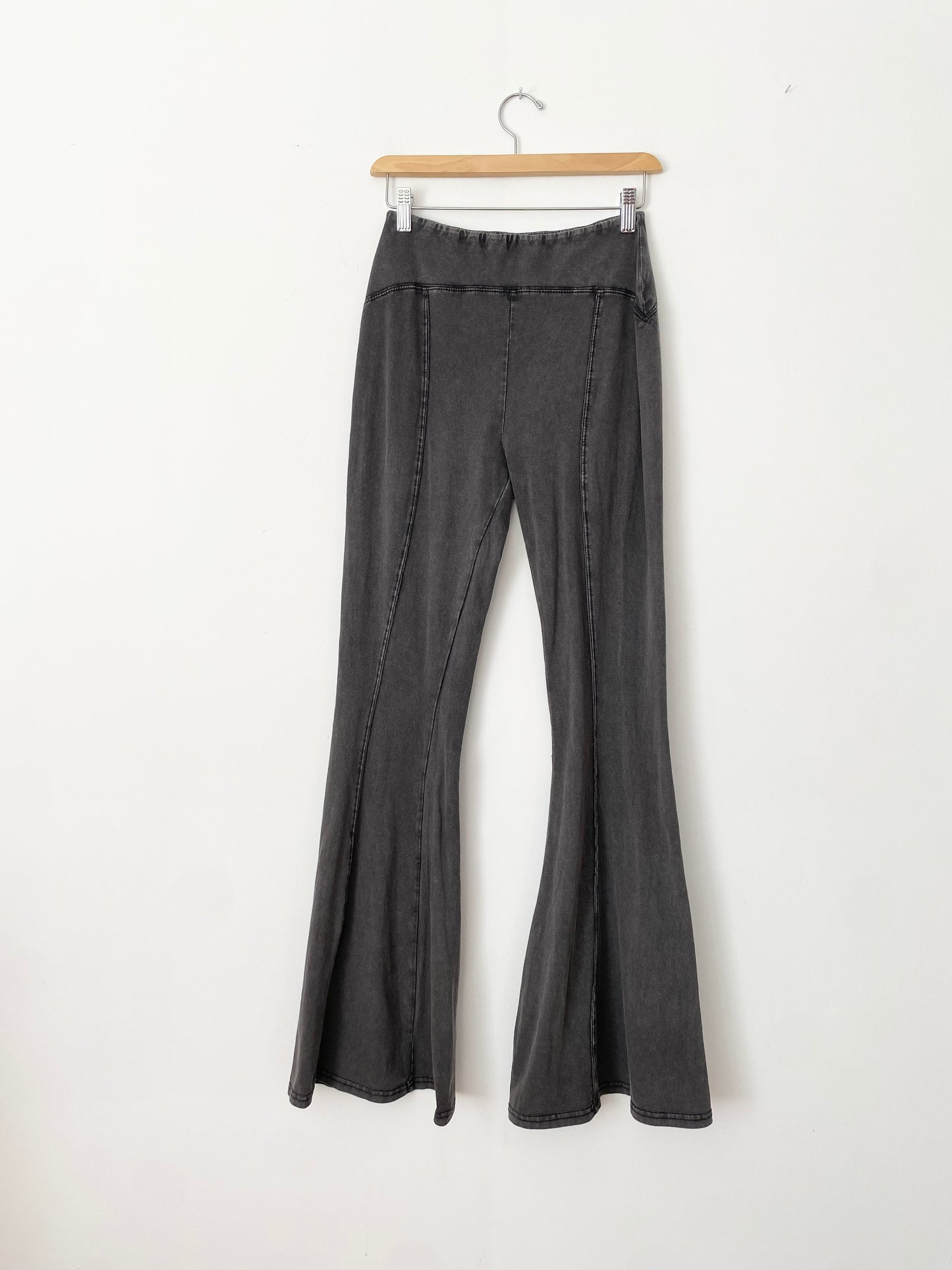 Urban outfitters faded black flare leggings Medium