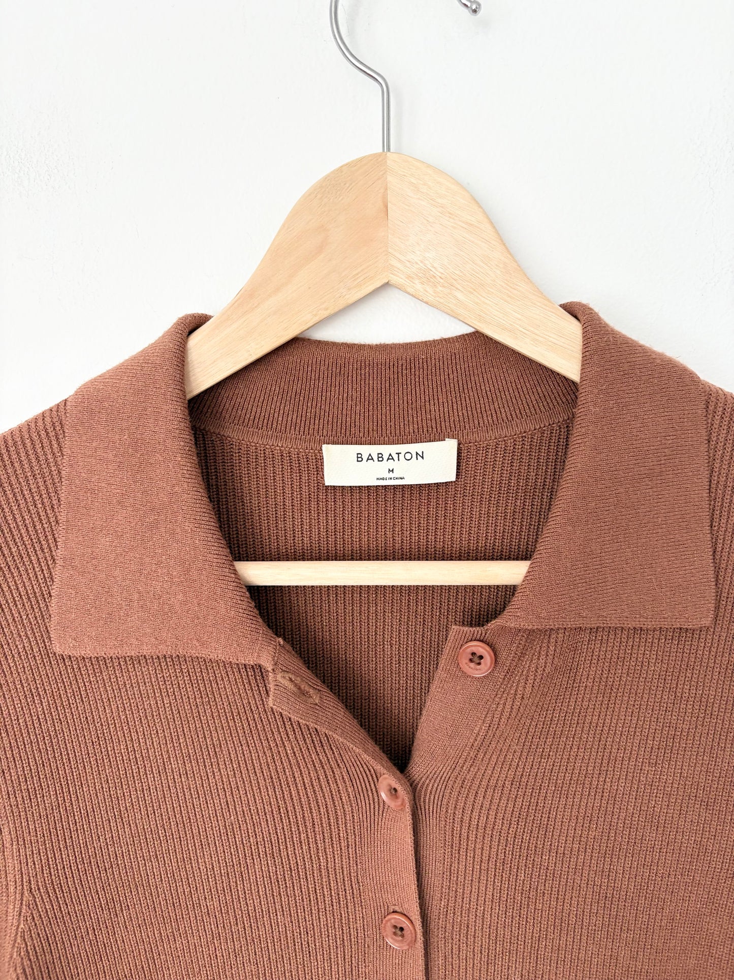 Babaton wolfgang knit polo dress Medium